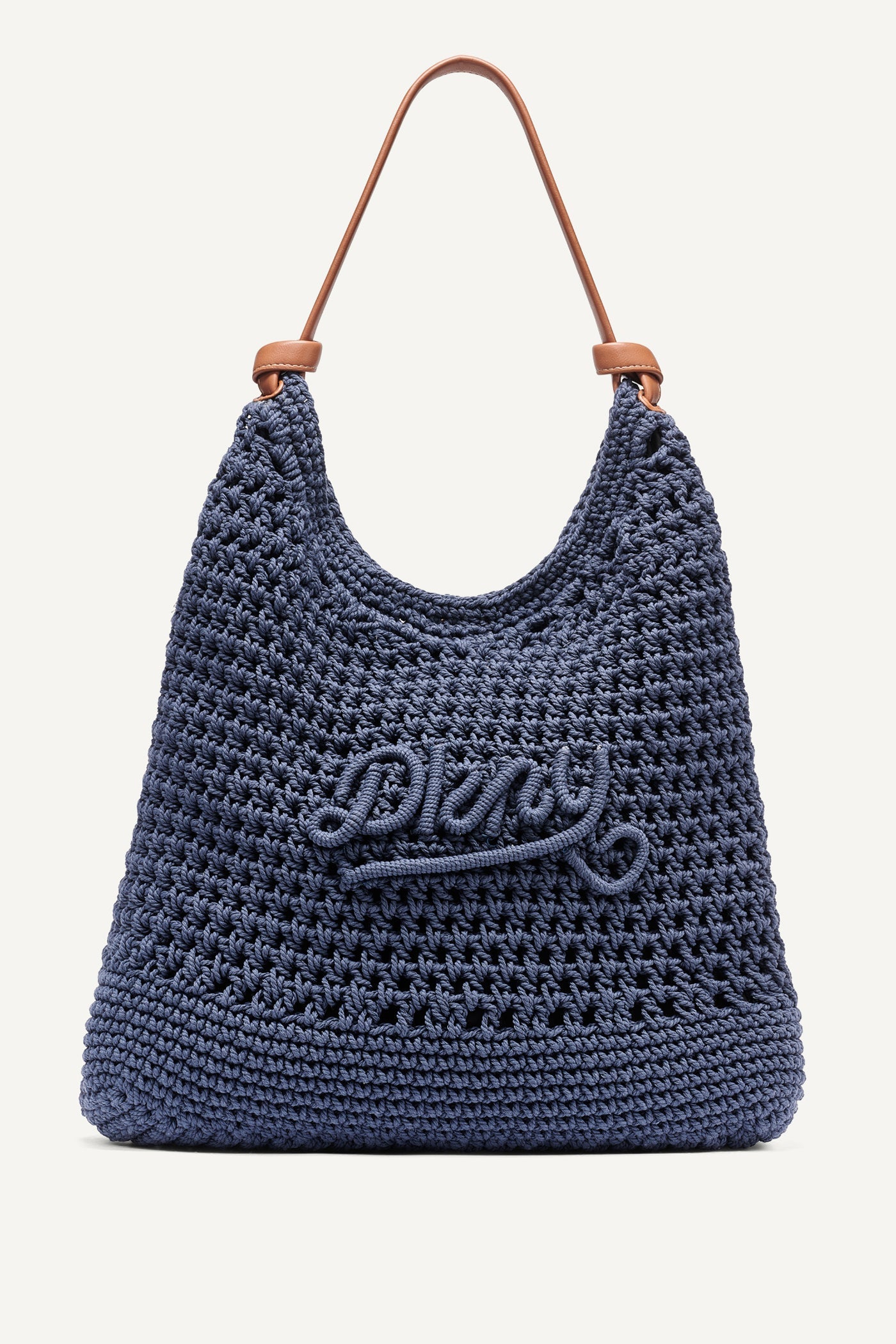 PAULA CROCHET LOGO HOBO BAG - Midnight - 1