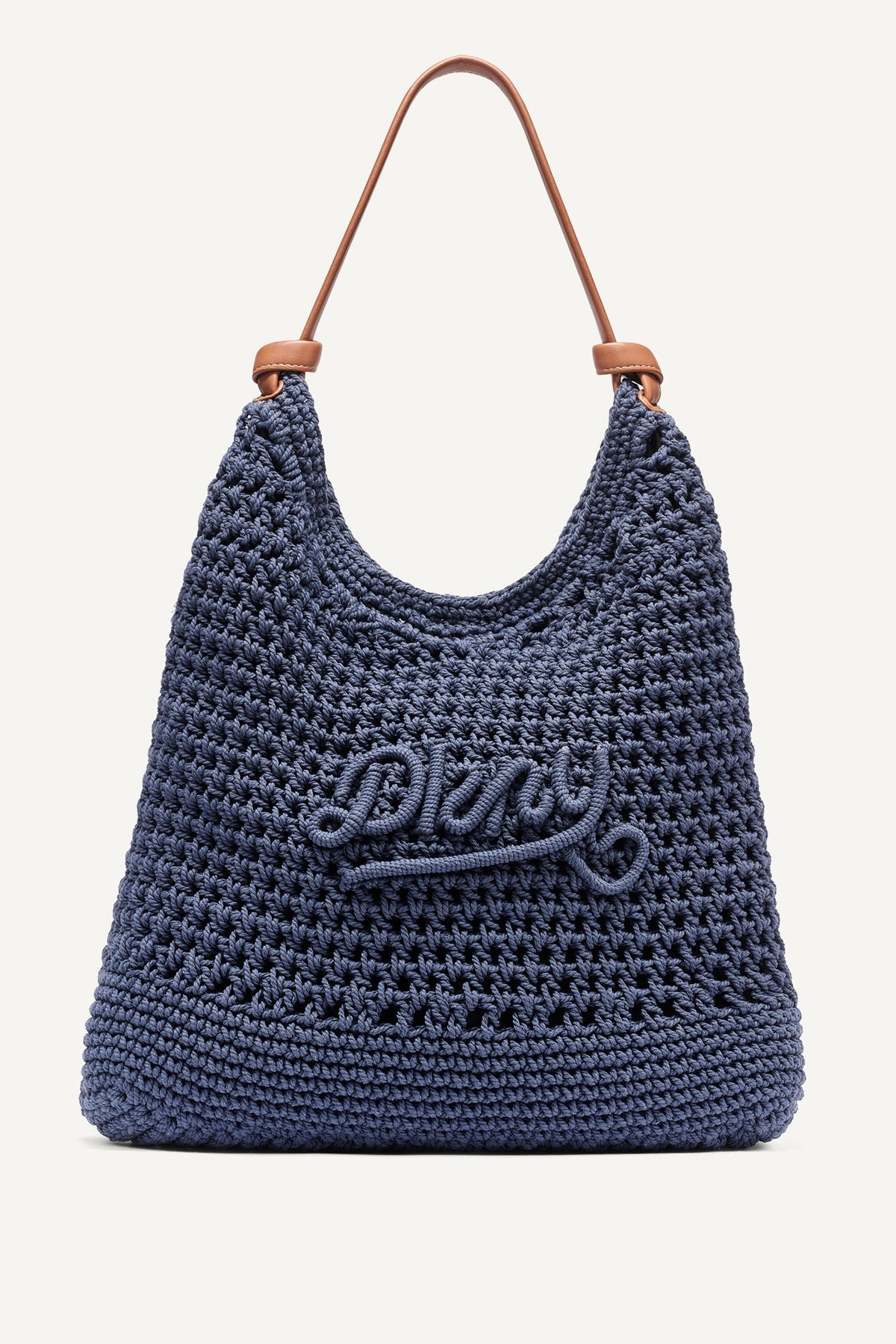 PAULA CROCHET LOGO HOBO BAG - Midnight - 1