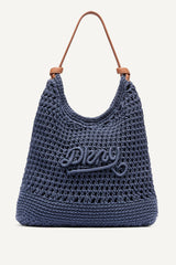 PAULA CROCHET LOGO HOBO BAG - Midnight - 1