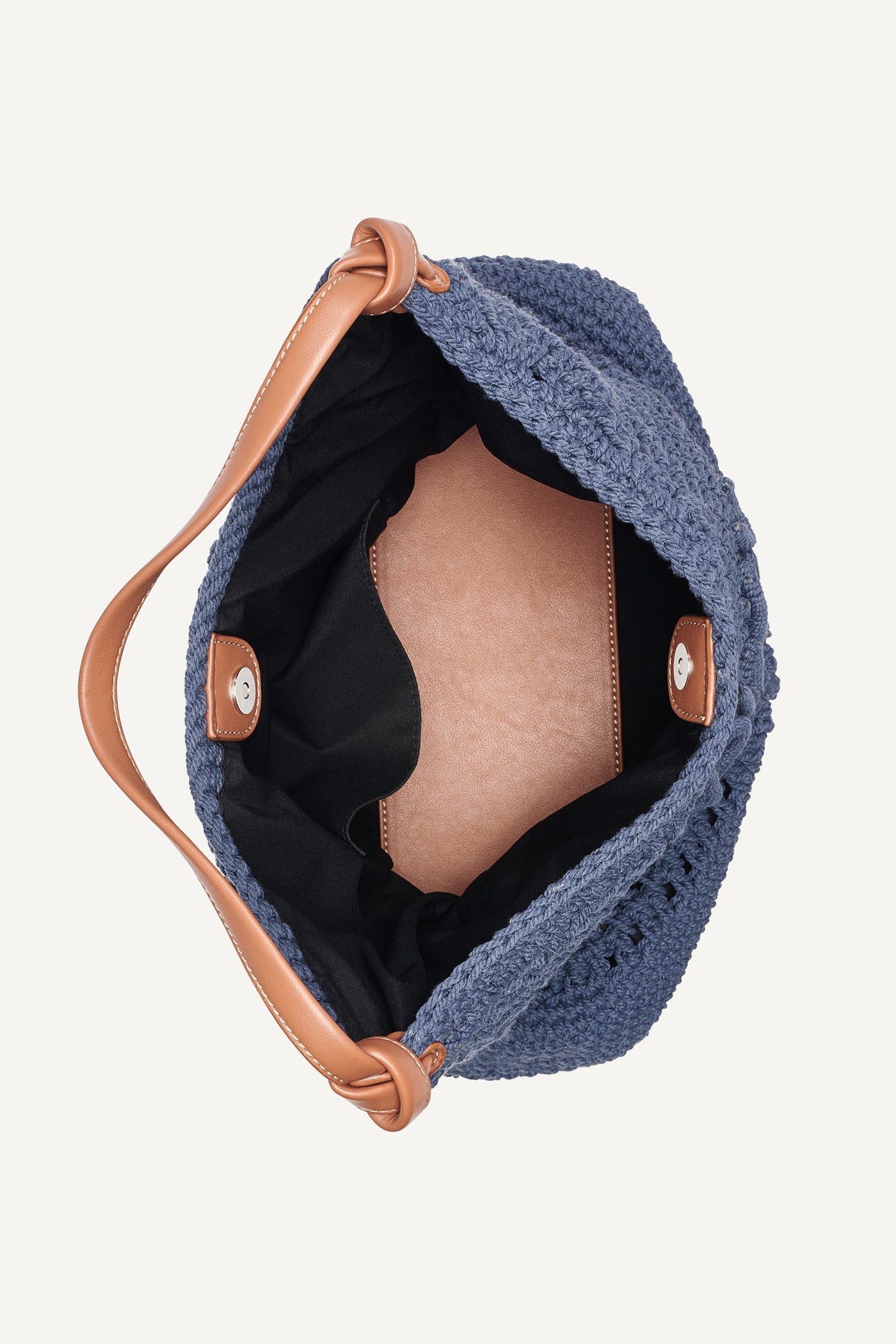 PAULA CROCHET LOGO HOBO BAG - Midnight - 4
