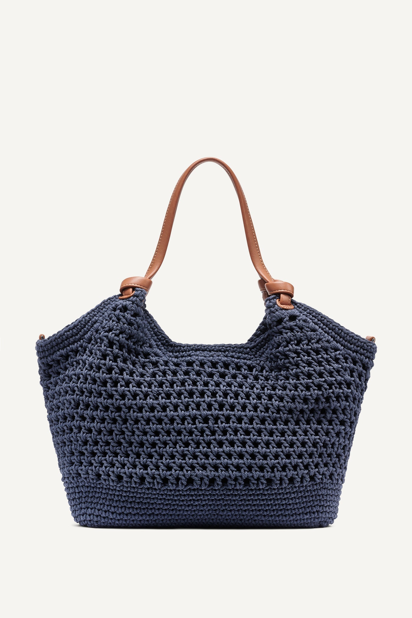 PAULA CROCHET LOGO MEDIUM COMMUTER TOTE - Midnight - 5