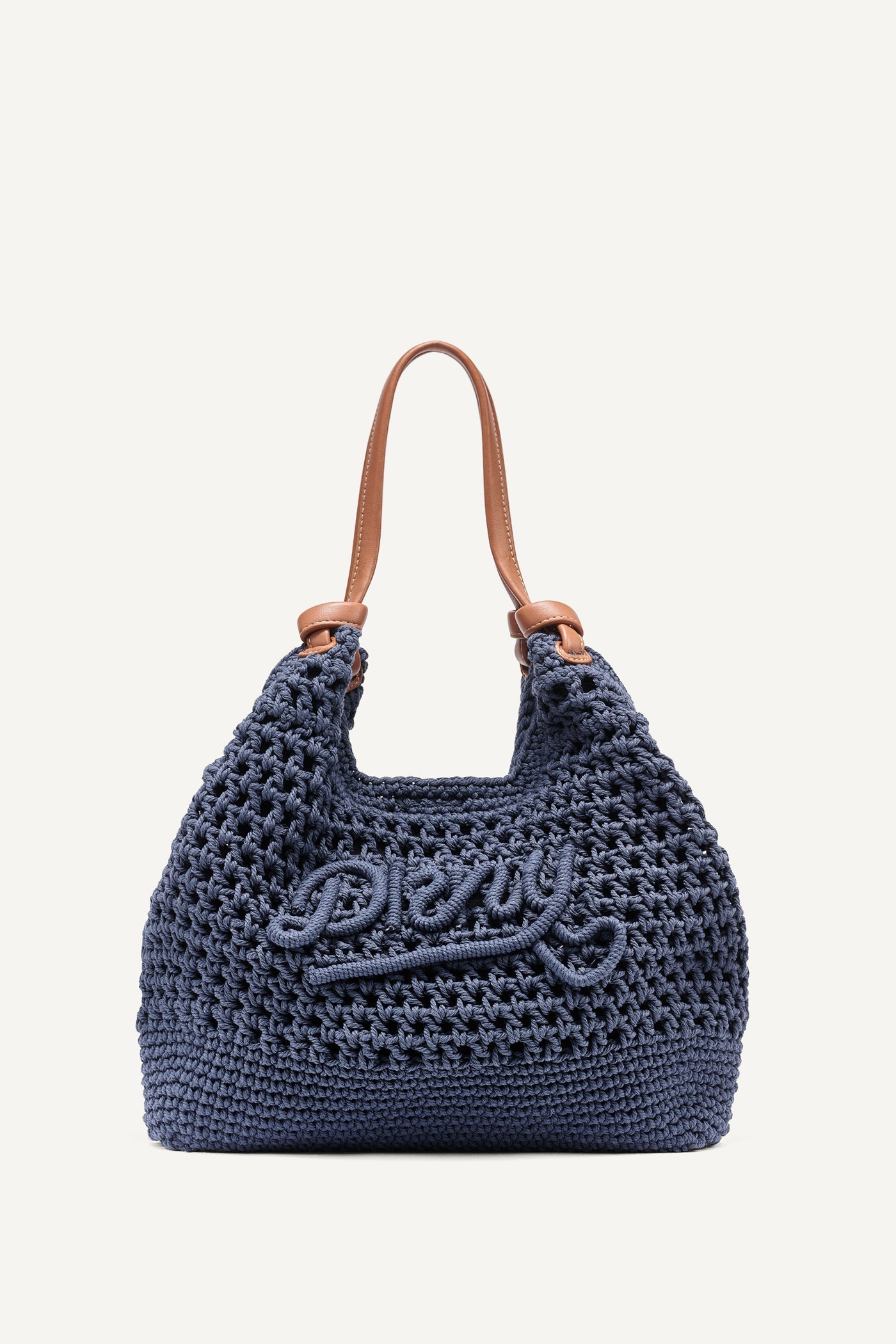 PAULA CROCHET LOGO MEDIUM COMMUTER TOTE - Midnight - 2