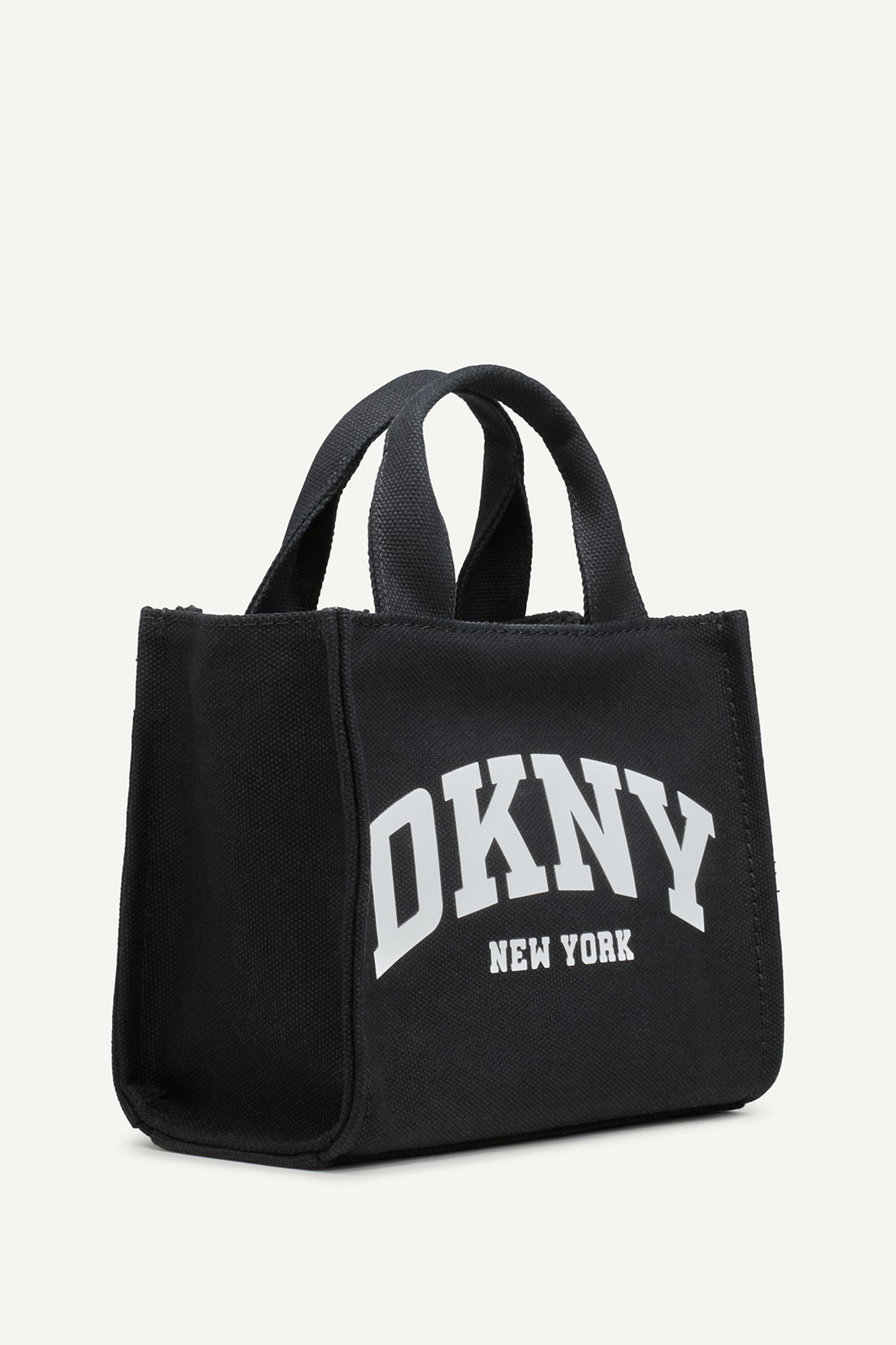 HADLEE CANVAS SMALL LOGO TOTE - BLACK/SILVER - 3