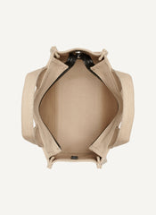 HADLEE CANVAS SMALL LOGO TOTE - LIGHT CITY KHAKI/ BLACK - 4