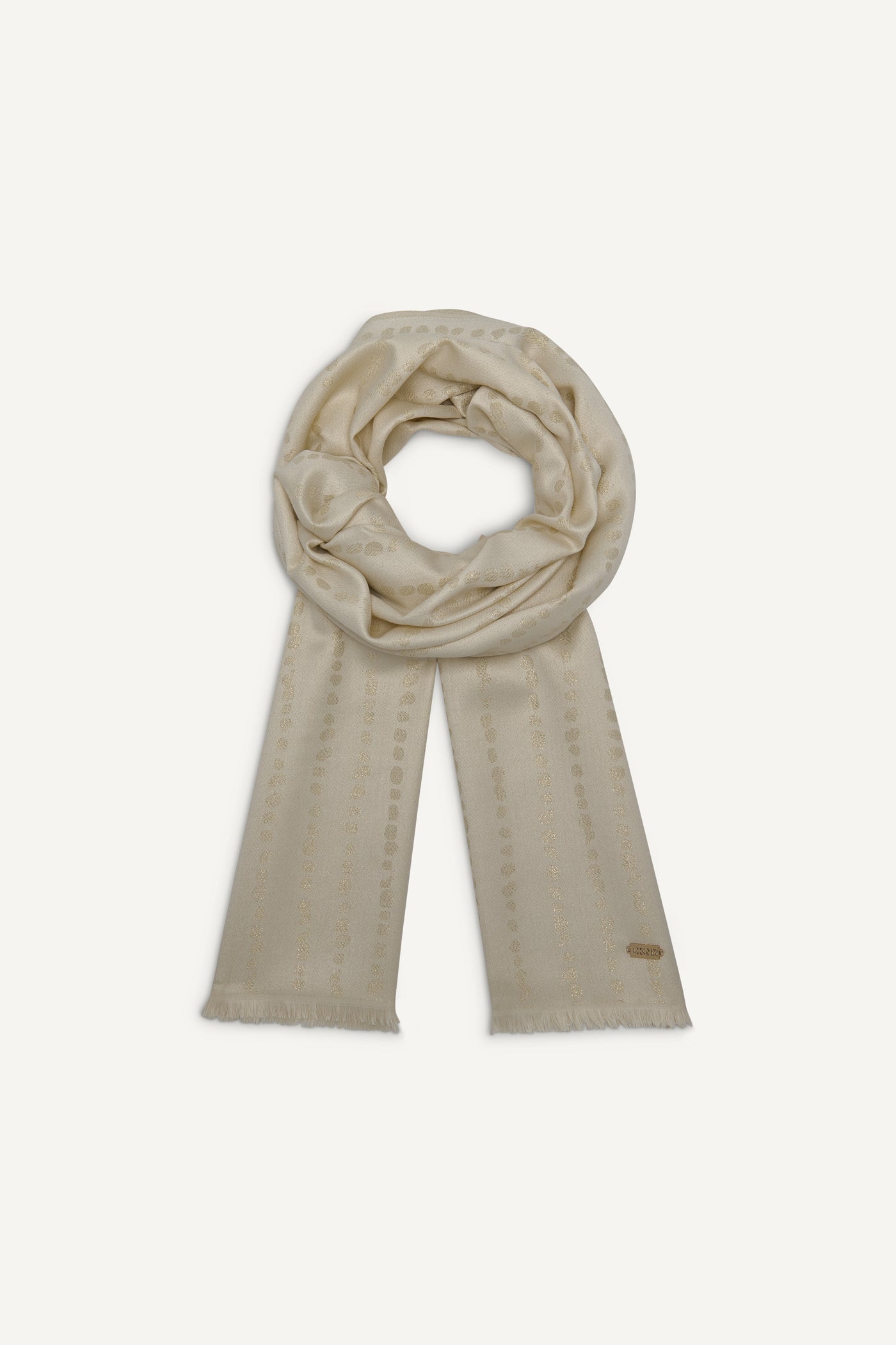 MODERN DOT METALLIC WRAP - Ivory - 2