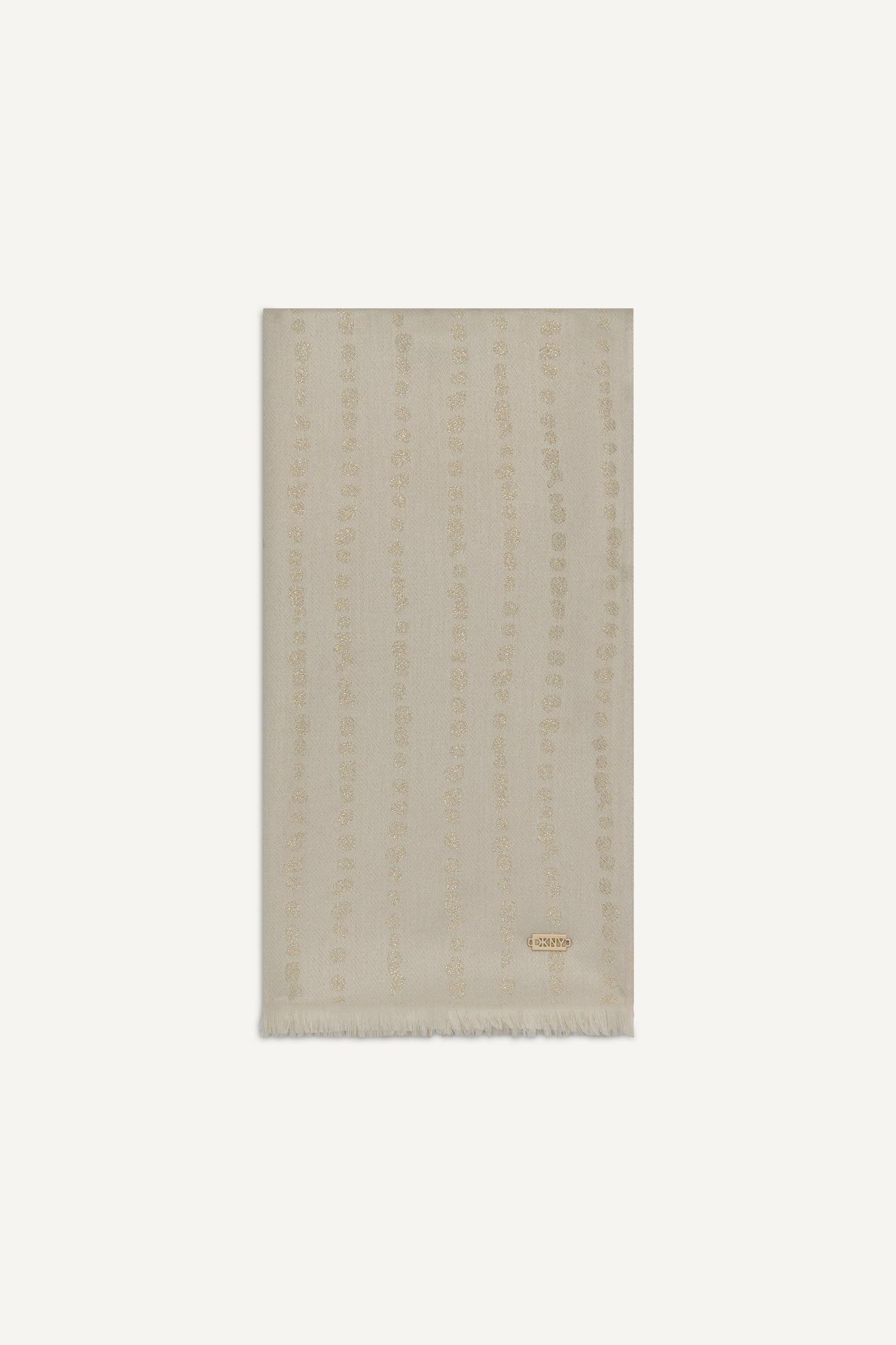 MODERN DOT METALLIC WRAP - Ivory - 1
