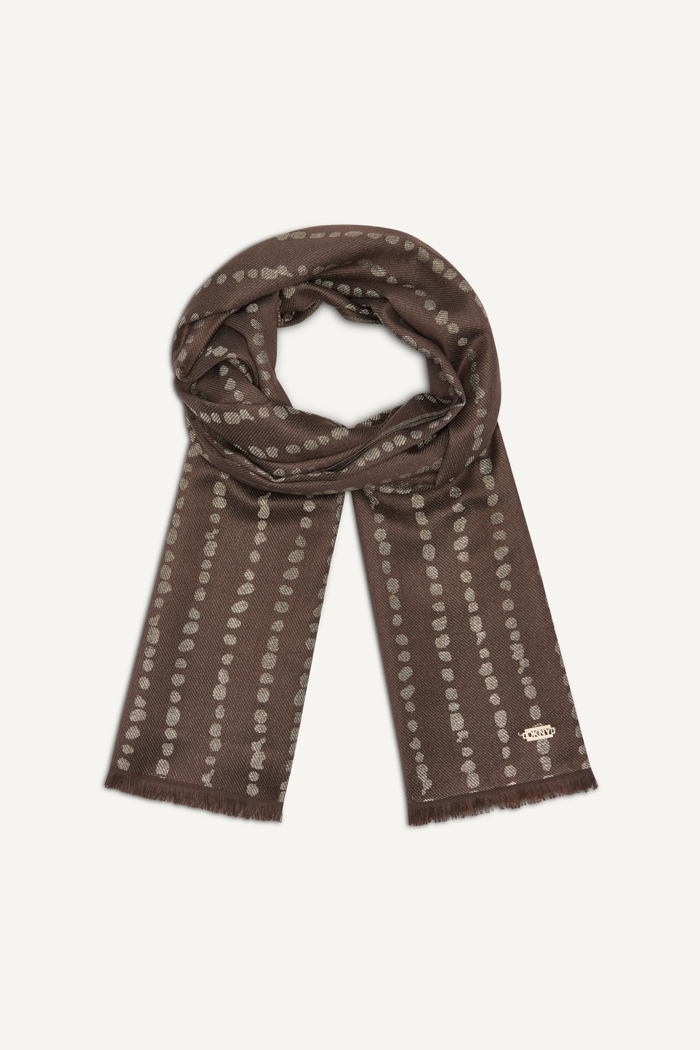 MODERN DOT METALLIC WRAP - Tobacco - 2