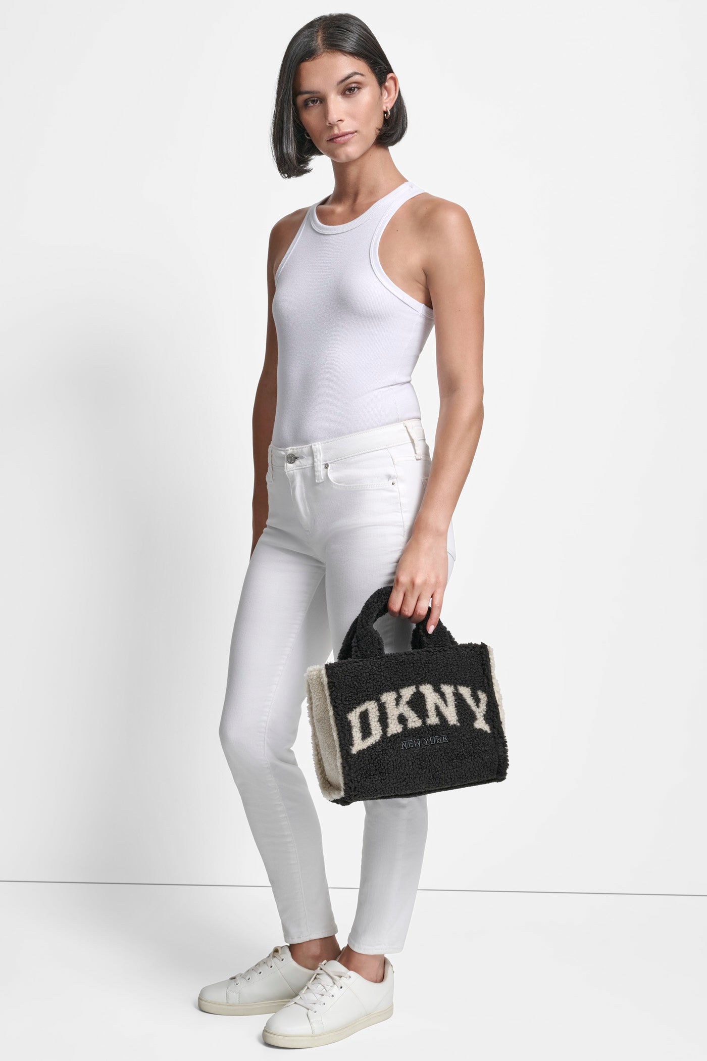 HADLEE SMALL TOTE - BLACK/SILVER - 2