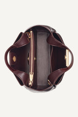WILLA MINI RIBBED SATCHEL - Sangria - 3