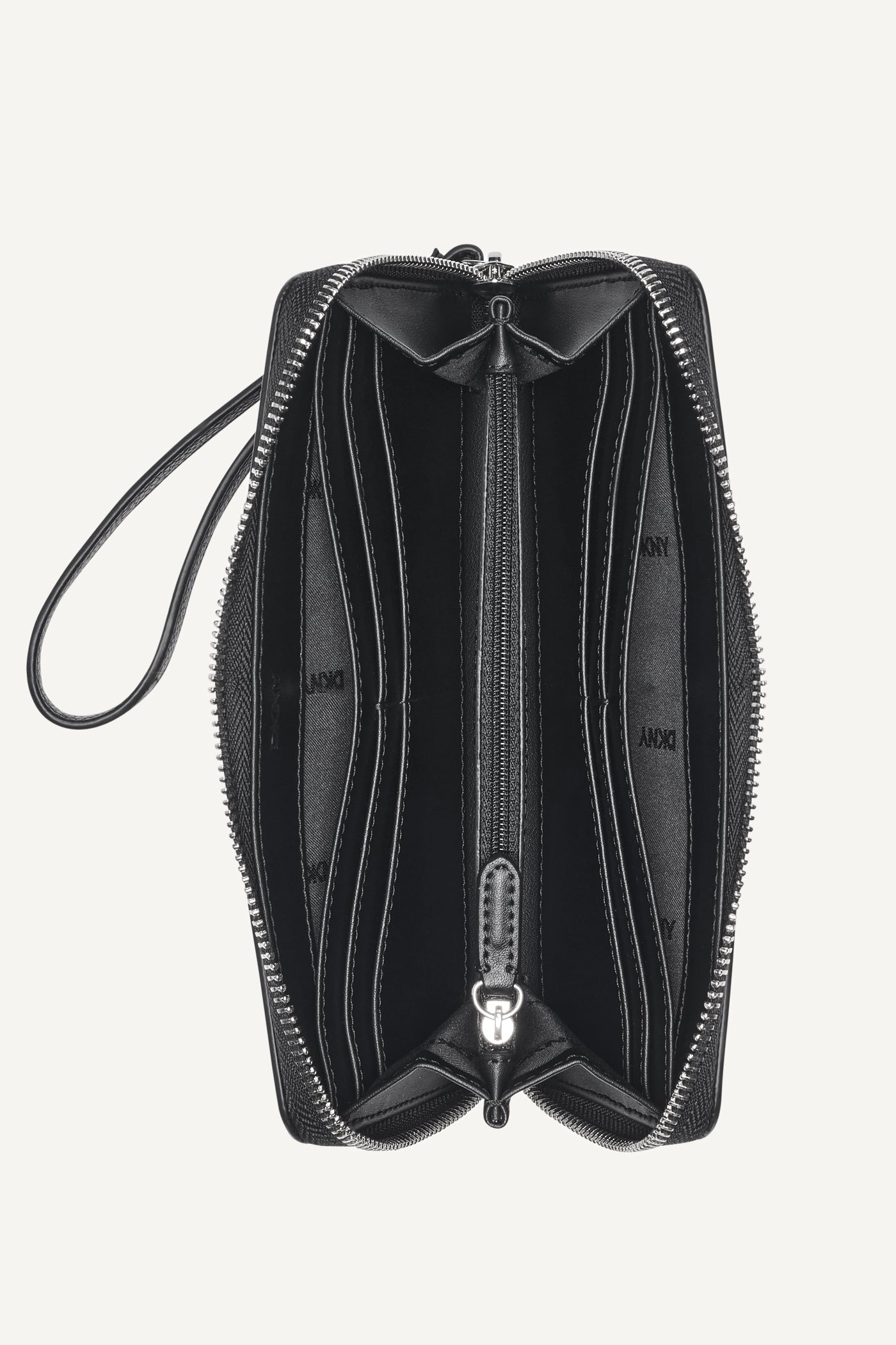 ETTA LARGE ZIP AROUND WALLET - Black - 4