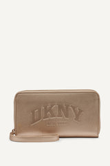HADLEE LARGE ZIP AROUND WALLET - GOLD - 1