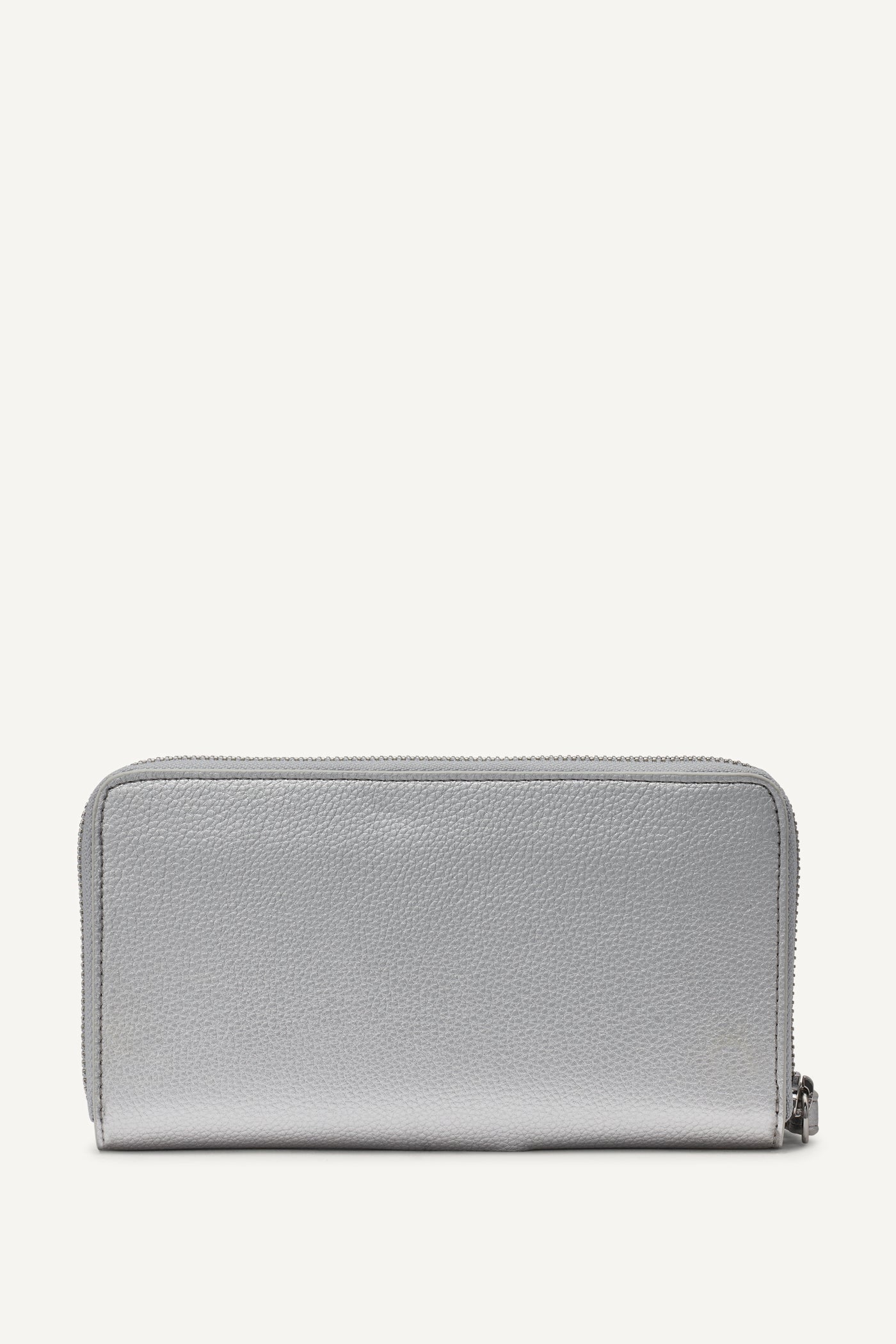 HADLEE LARGE ZIP AROUND WALLET - SILVER - 2