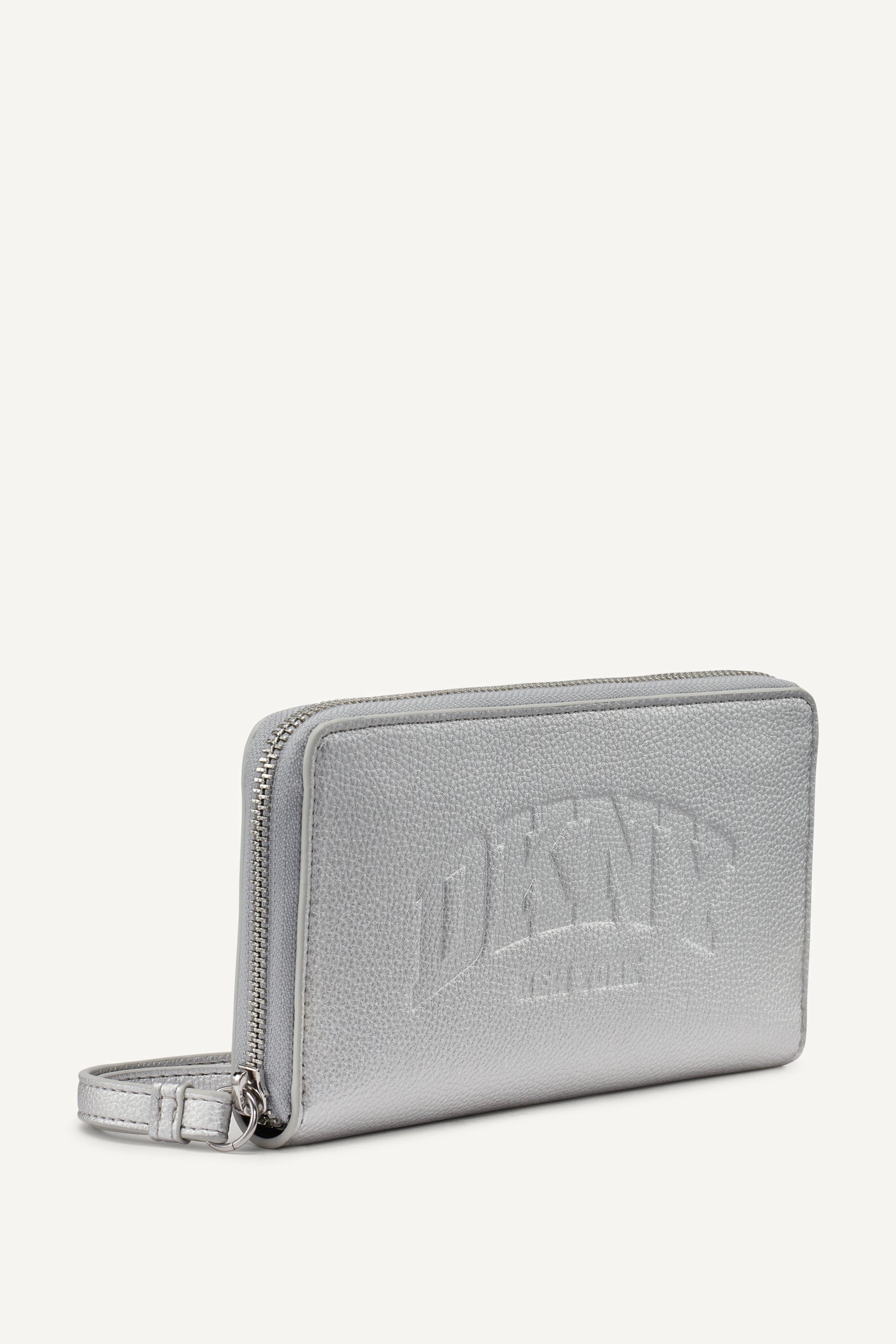 HADLEE LARGE ZIP AROUND WALLET - SILVER - 5