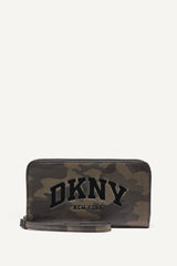 HADLEE LARGE ZIP AROUND WALLET WITH WRISTLET - Camouflage - 1