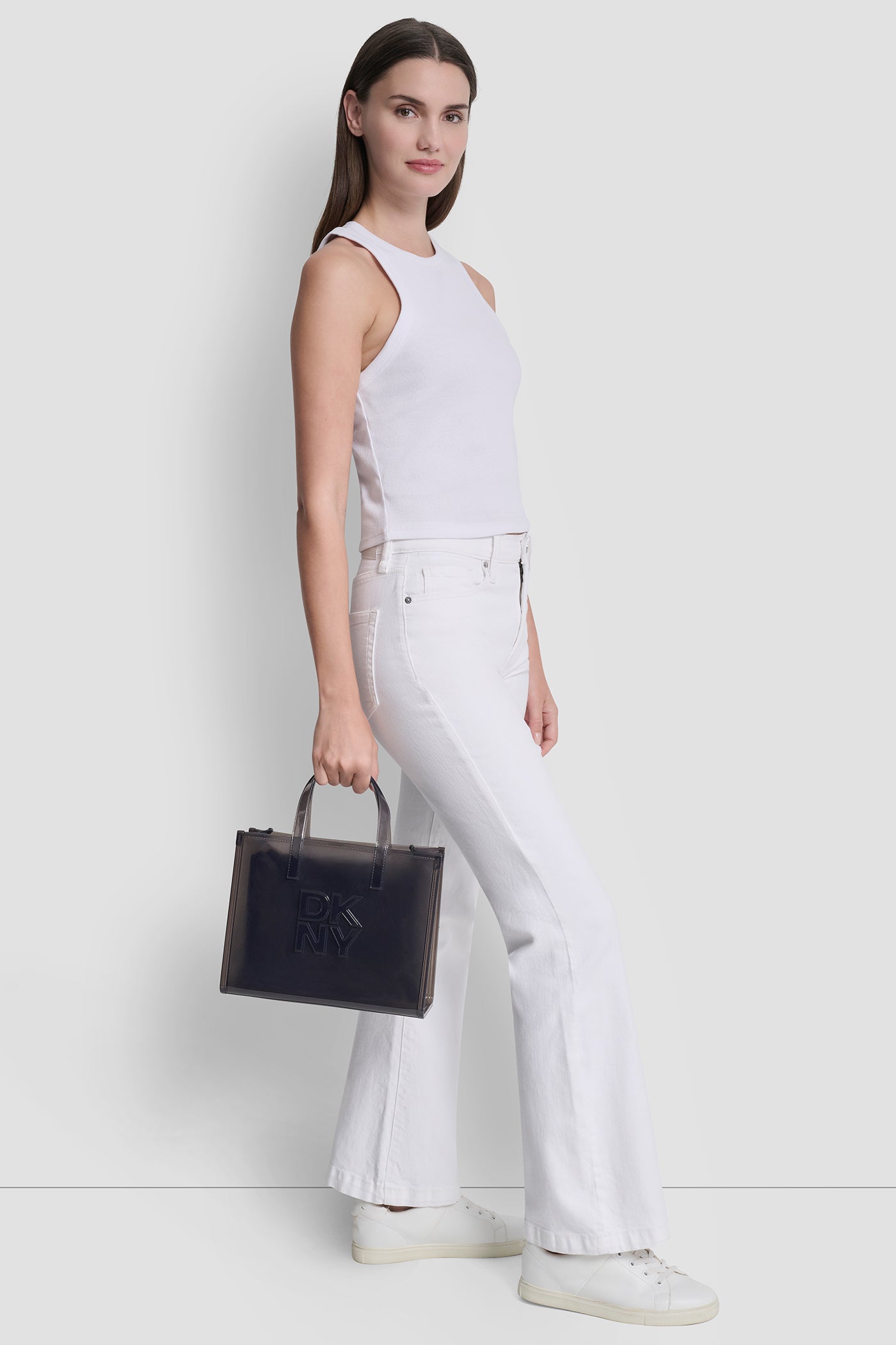 HADLEE SMALL JELLY LOGO TOTE - Black/Black - 8