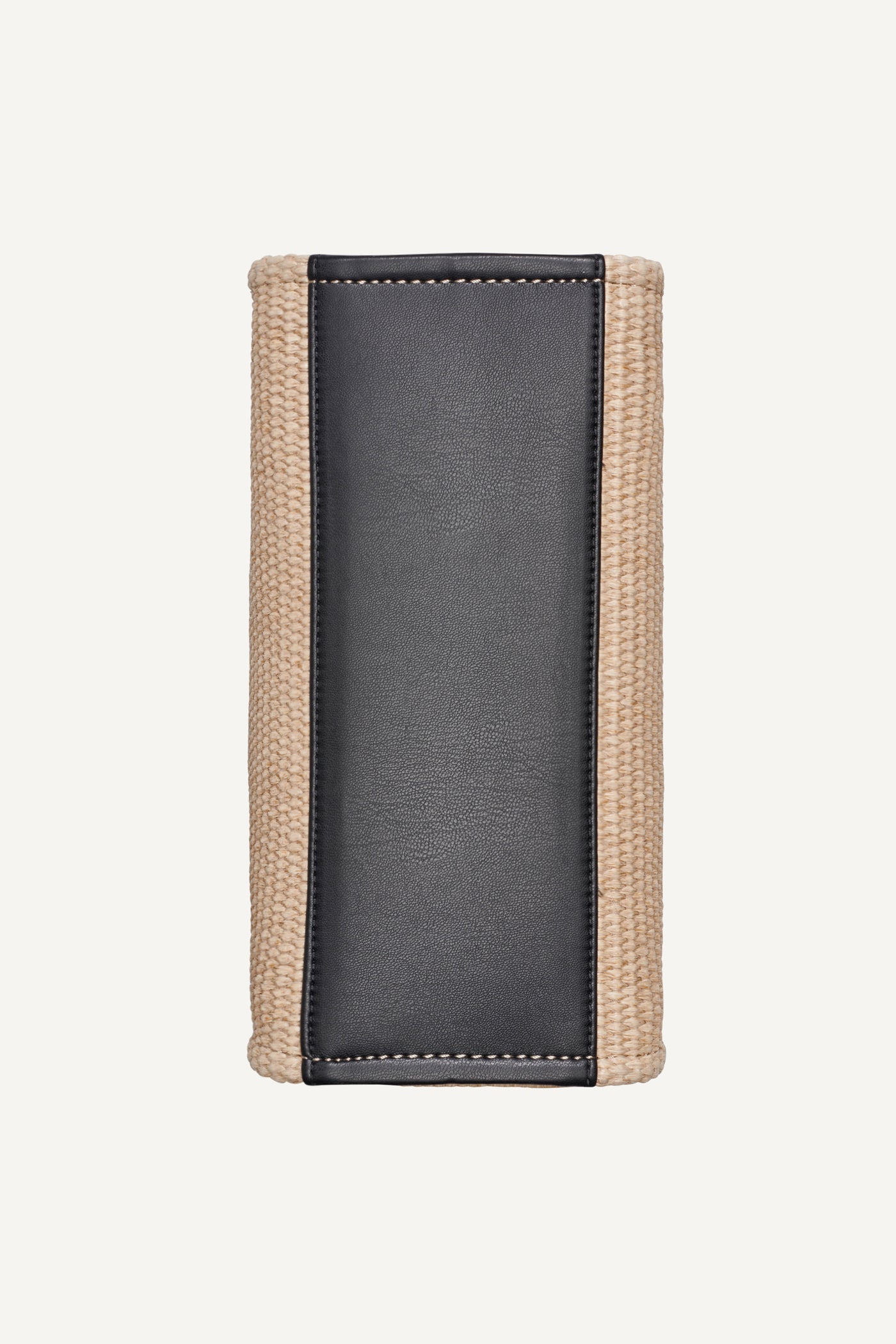 HADLEE SMALL STRAW LOGO TOTE - Natural/Black - 6