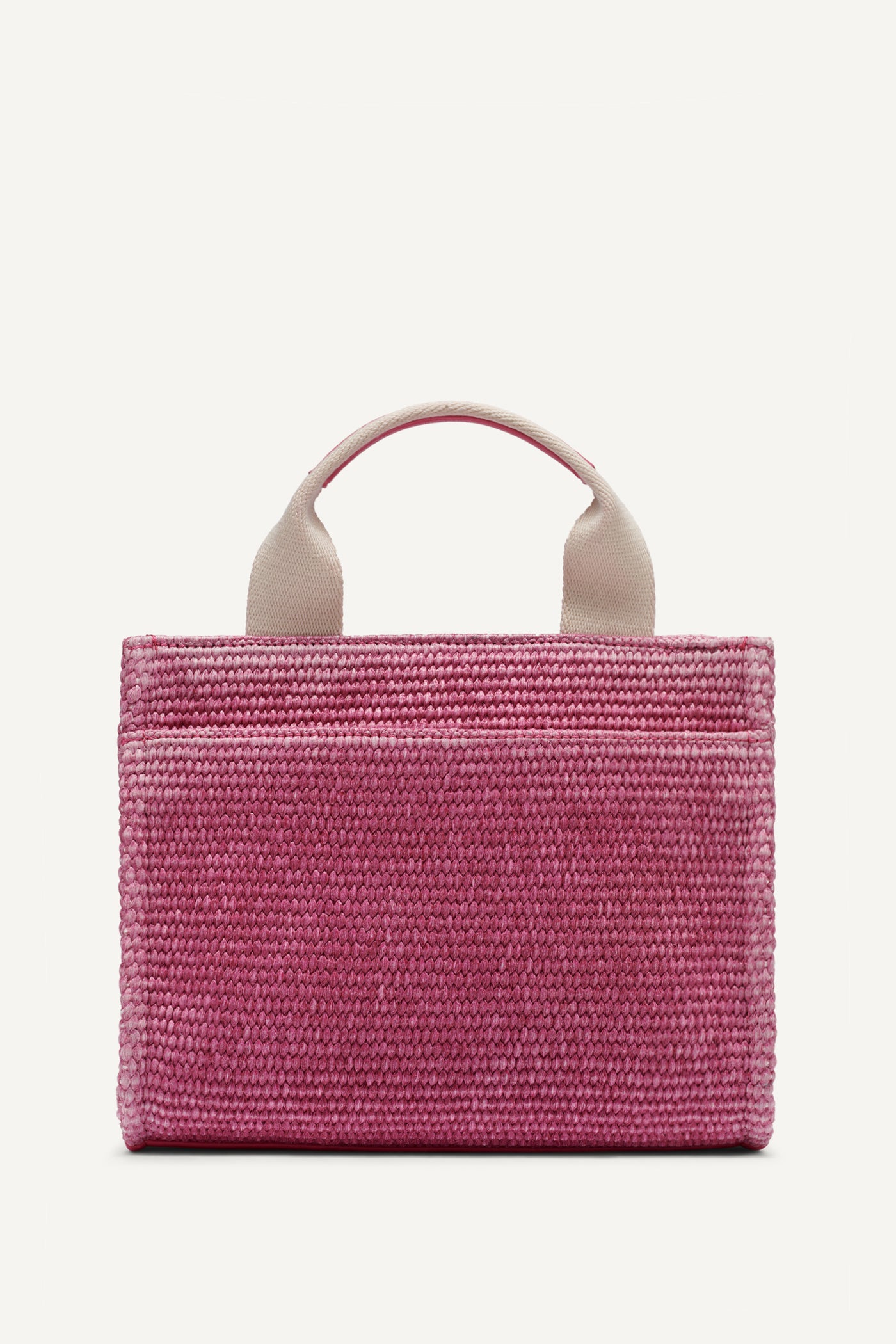 HADLEE SMALL STRAW LOGO TOTE - Hot Pink - 4