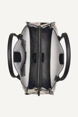JOSIE NEWSPAPER SATCHEL - White/Black - 4