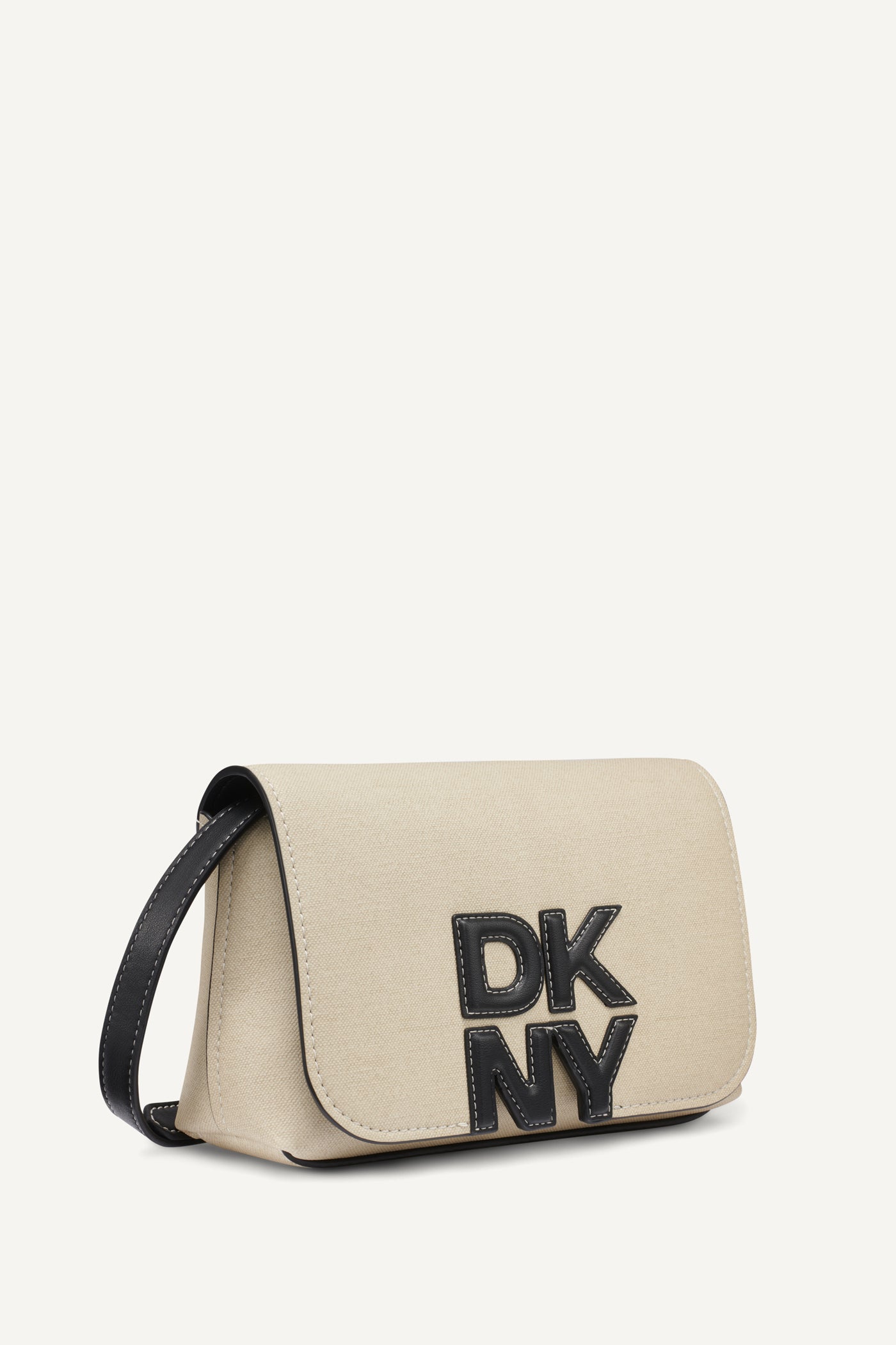 NICOLE LOGO CROSSBODY BAG - Natural/Black - 3