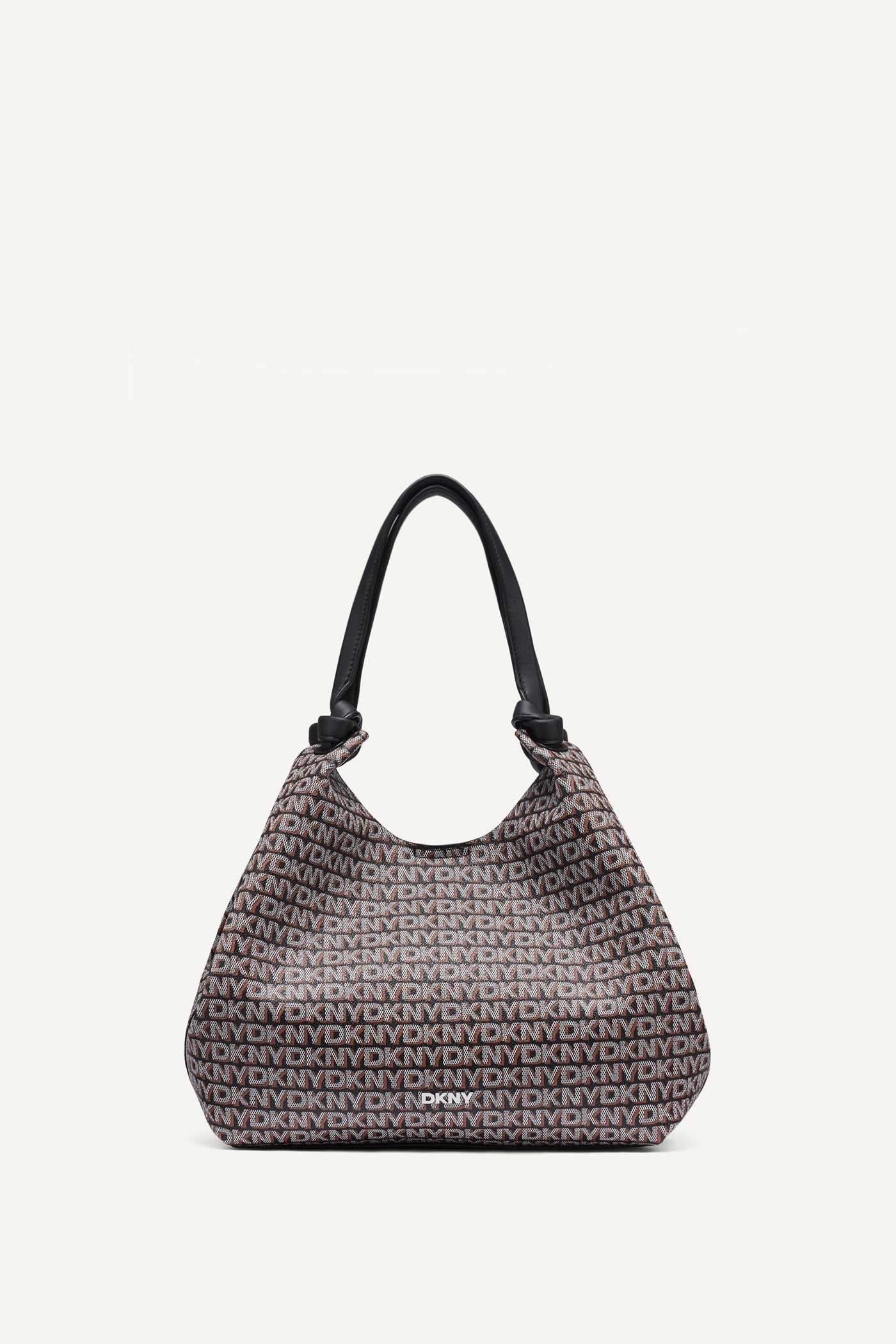 PAULA NEW YORK LOGO MEDIUM TOTE - Black/Saddle - 3
