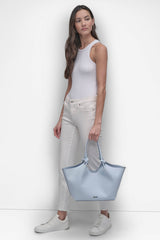 PAULA MEDIUM COMMUTER TOTE - LIGHT TAUPE - 2