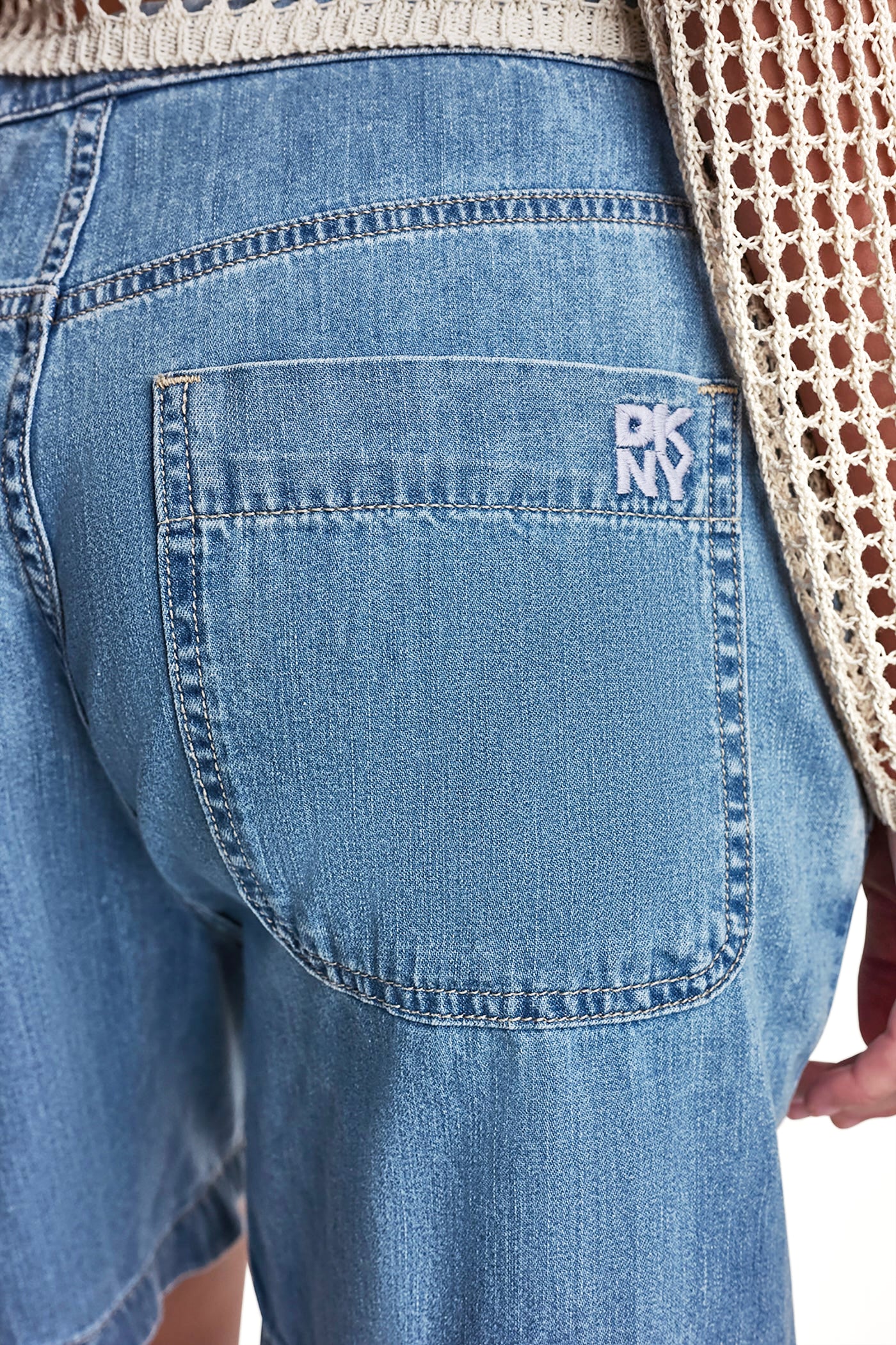 MID-RISE RELAXED DENIM SHORT WITH DRAWCORD - Paladino - 7