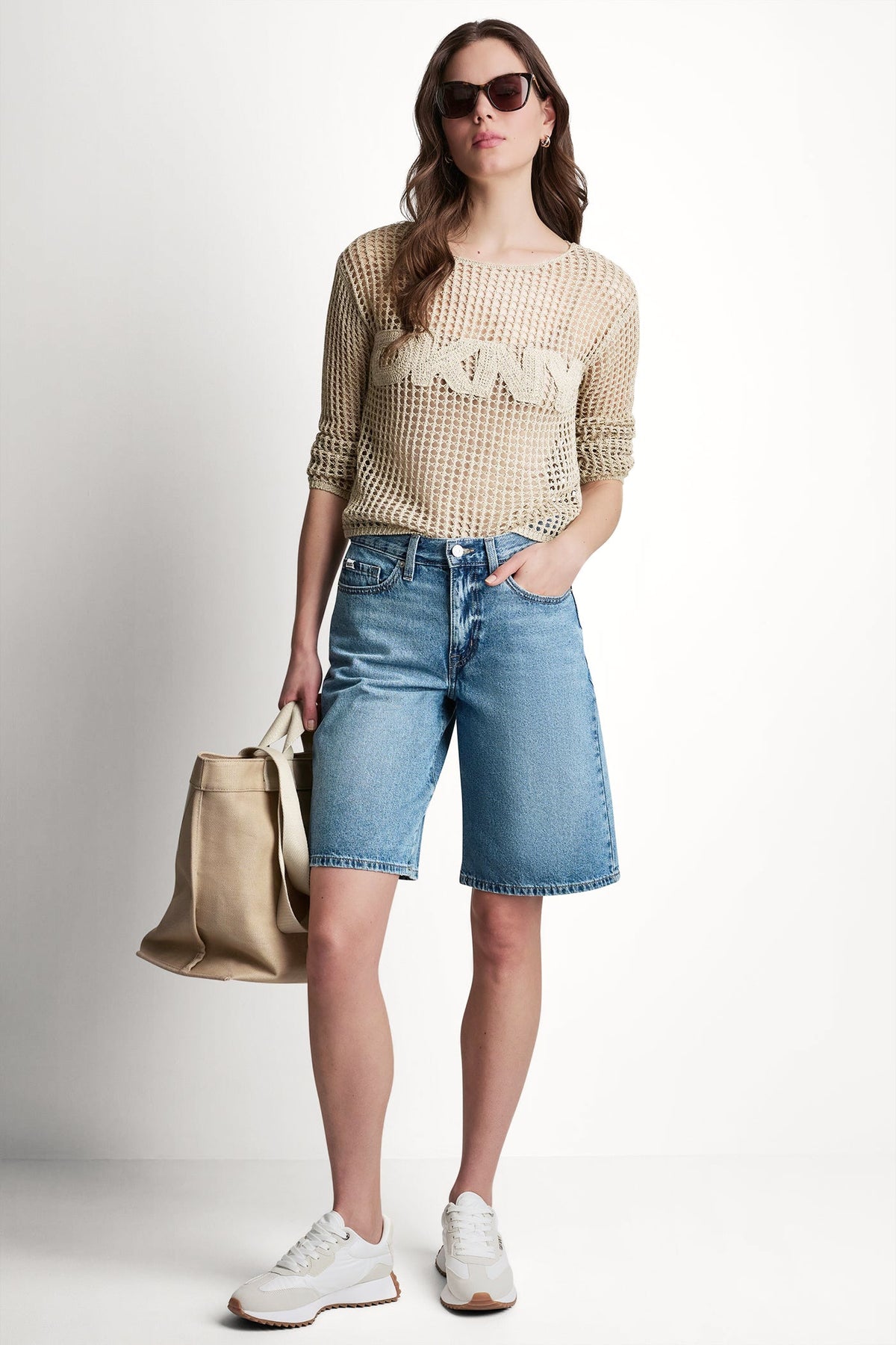 MID-RISE RELAXED DENIM SHORT - CROWN STREET - 1