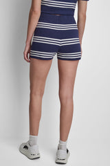 STRIPED SWEATER SHORT - Peacoat/Ivory - 3