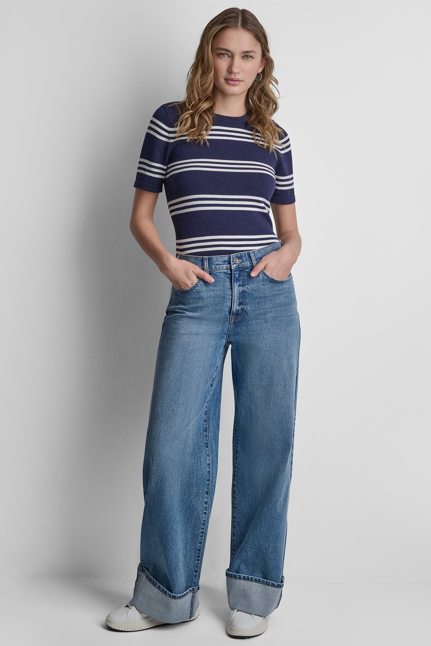 HIGH-RISE CUFFED WIDE LEG - Westside - 2