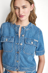 PATCH POCKET DENIM SHIRT JACKET - Midwood - 2