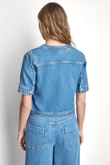 PATCH POCKET DENIM SHIRT JACKET - Midwood - 3
