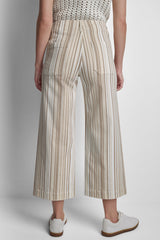 HIGH-RISE WIDE LEG WITH PATCH POCKETS - Pebble Stripe - 3