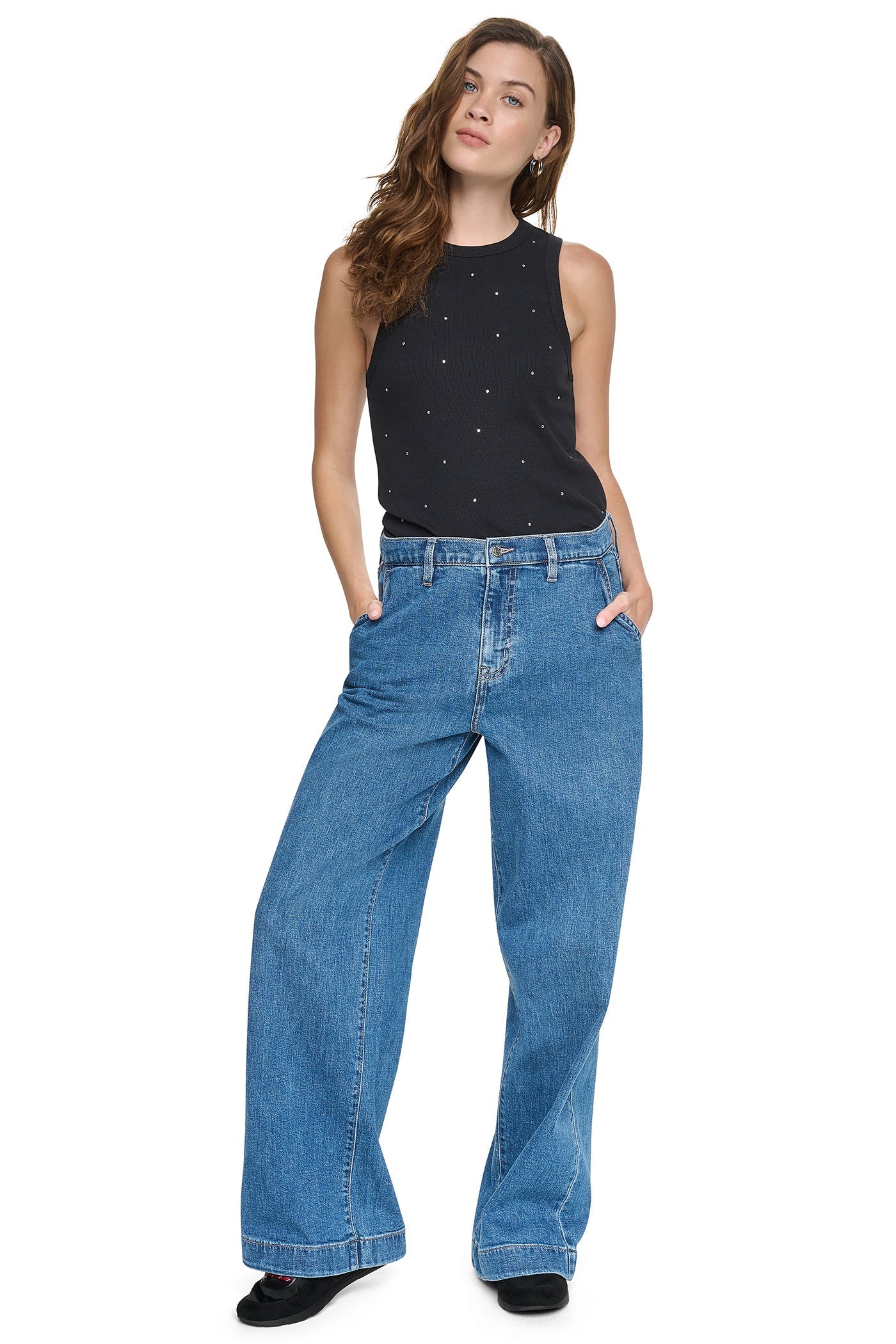 HIGH-RISE WIDE LEG TROUSER JEAN - Rochelle - 5