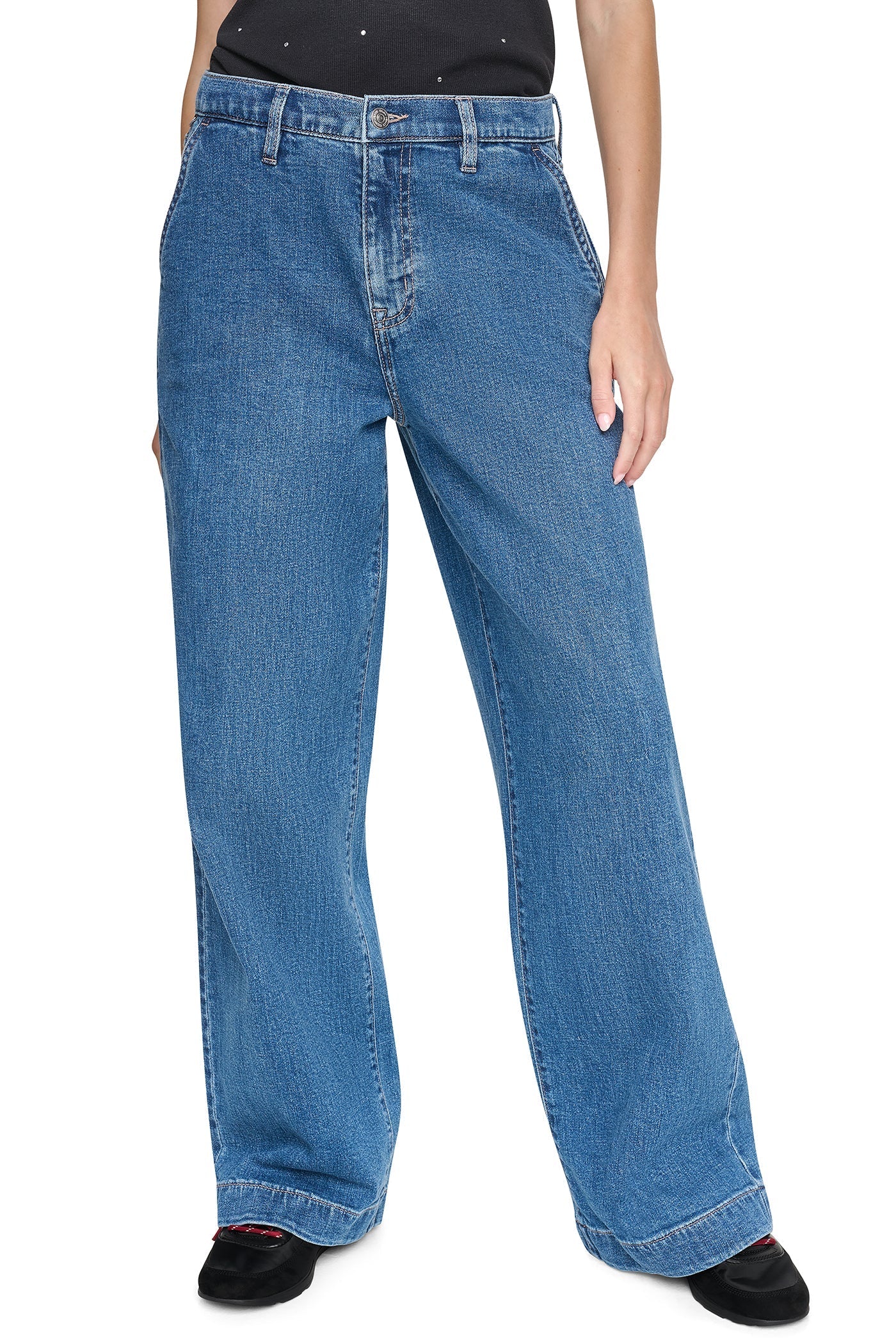 HIGH-RISE WIDE LEG TROUSER JEAN - Rochelle - 2