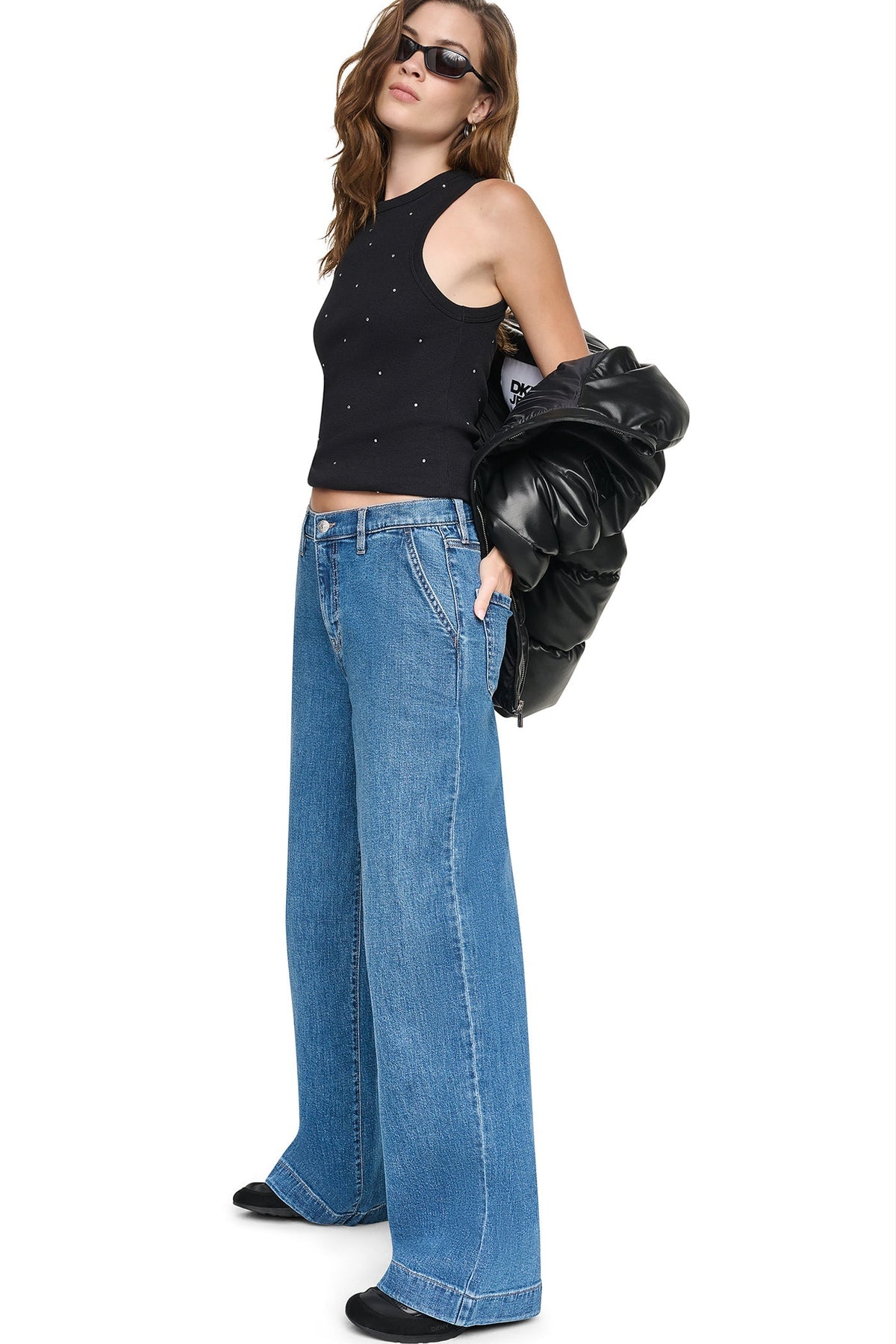 HIGH-RISE WIDE LEG TROUSER JEAN - Rochelle - 1