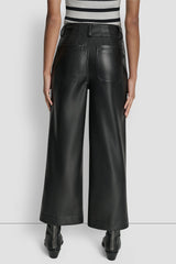 HIGH-RISE CROPPED WIDE LEG PANT - Black - 3