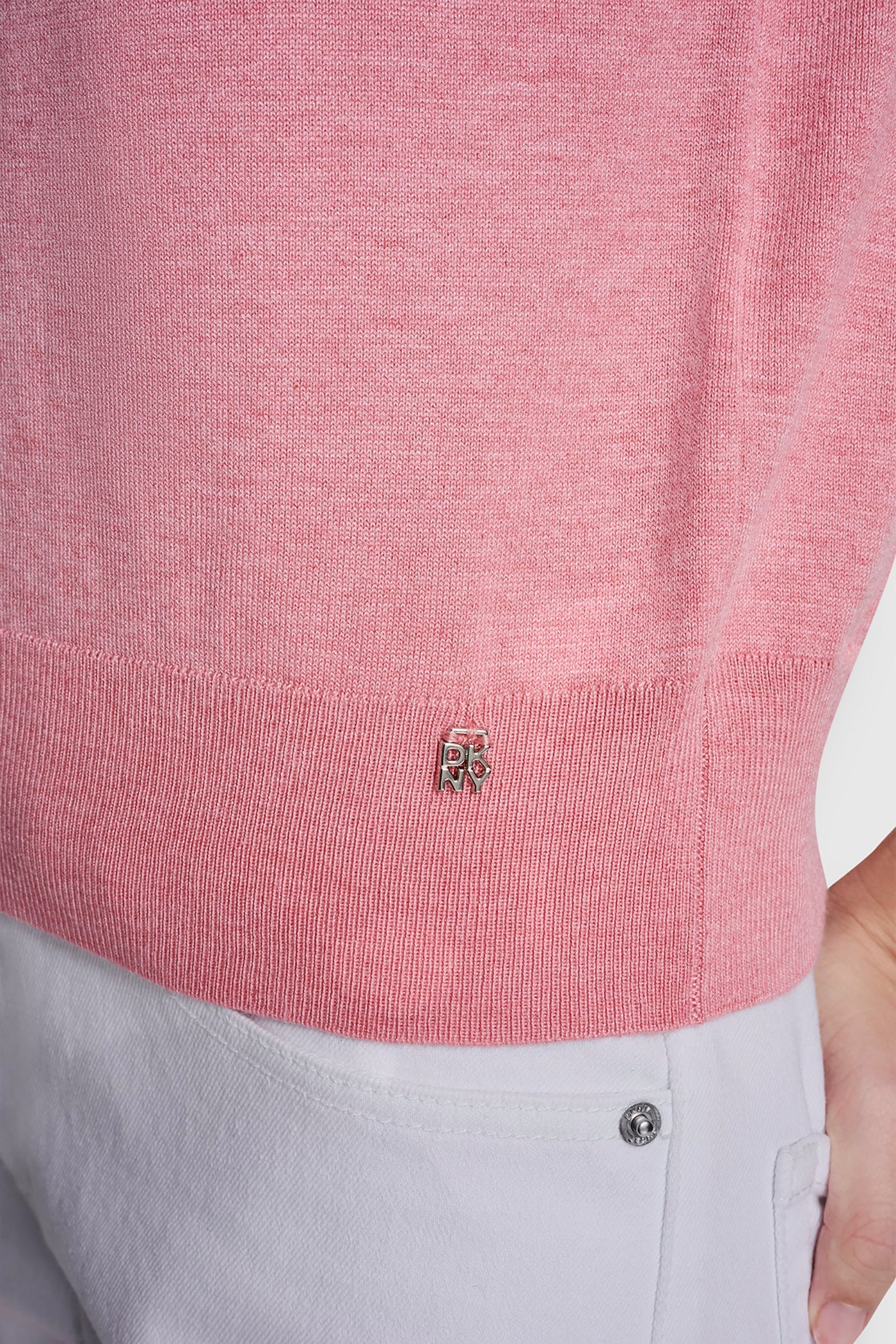ELBOW SLEEVE CREW NECK SWEATER - Sunkissed Heather - 6