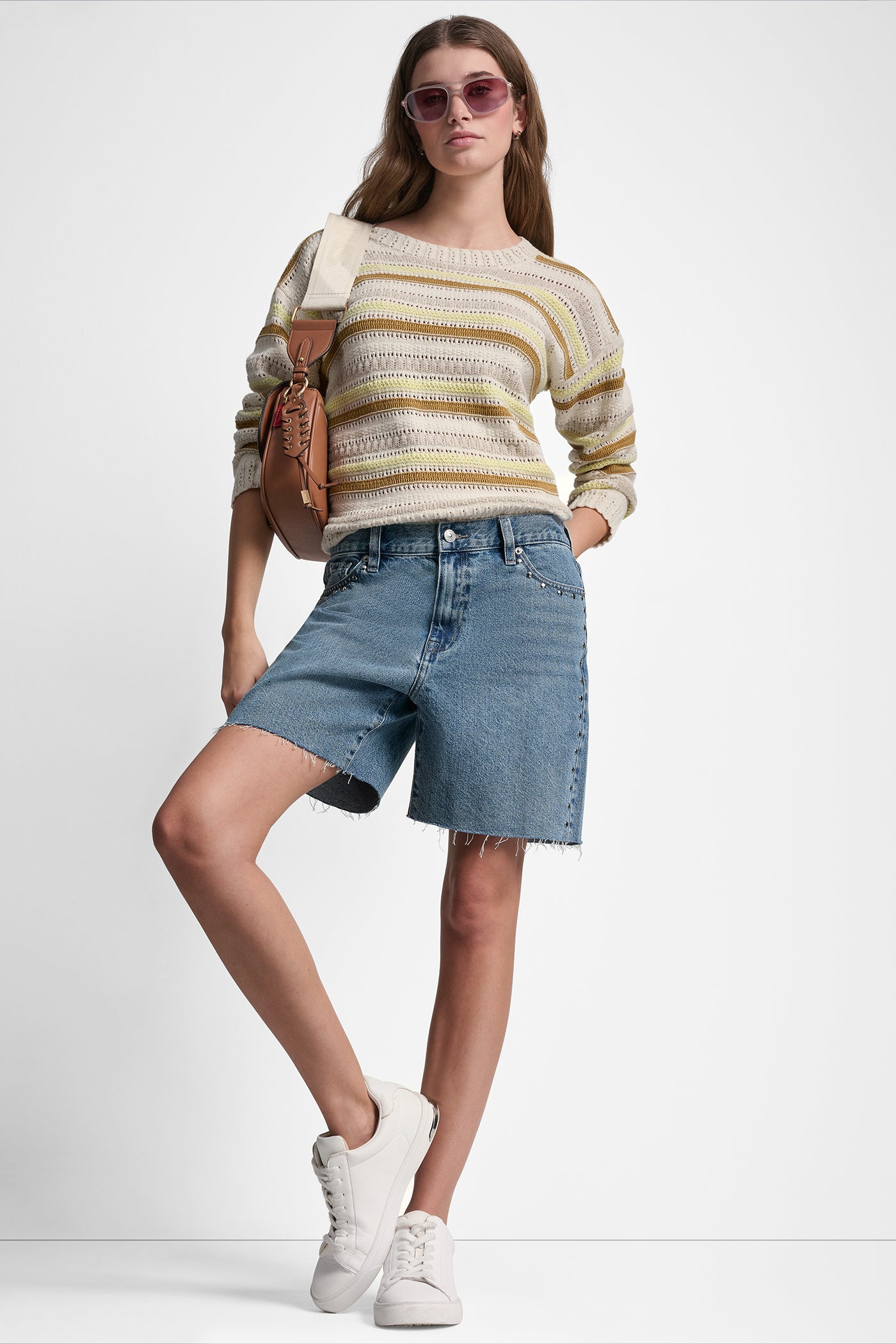 MID-RISE DENIM SHORT - Cedar Street - 1