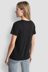 DKNY JEANS 1989 LOGO TEE - Black/White - 3