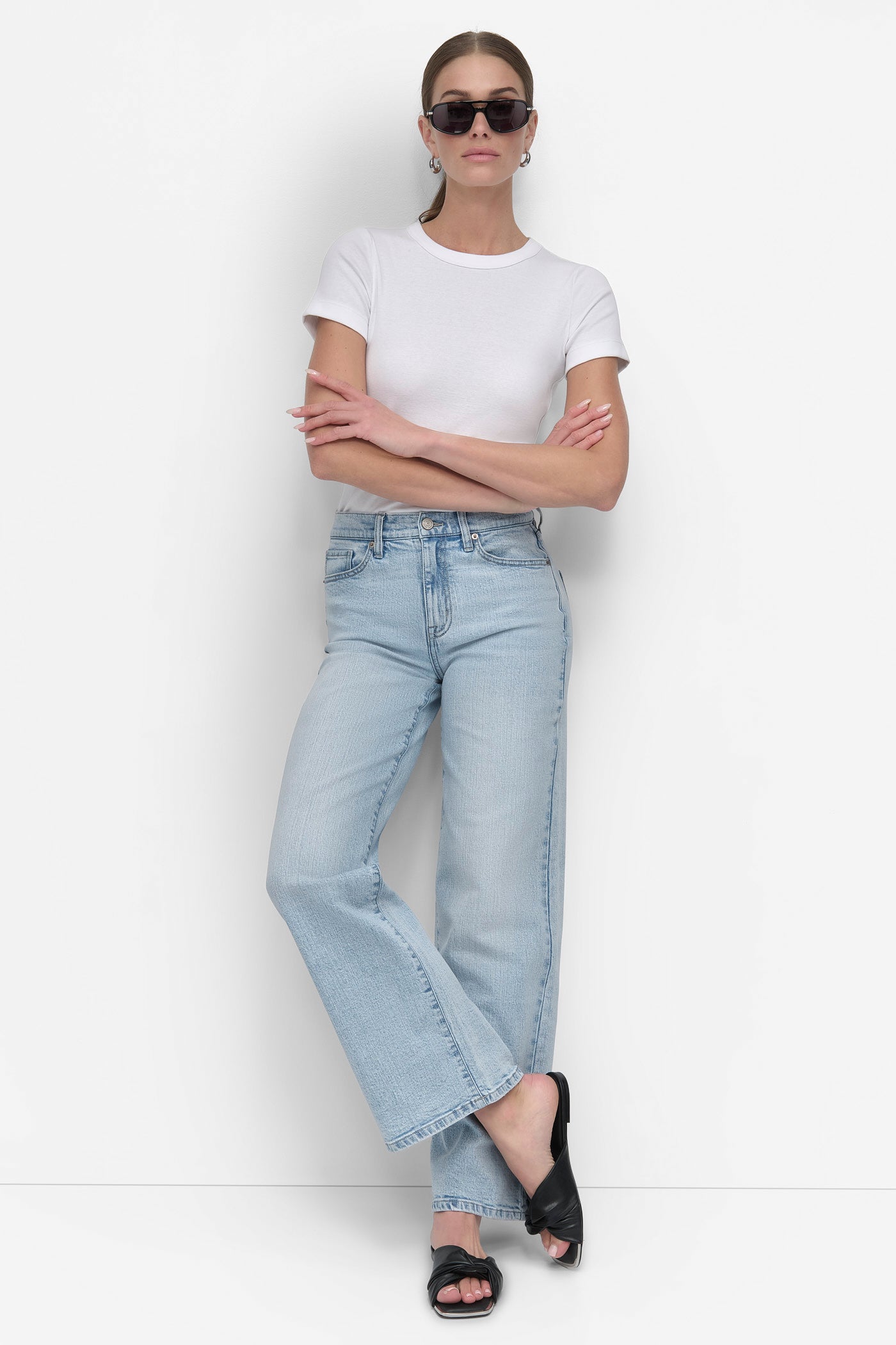 HIGH-RISE TAILORED STRAIGHT LEG JEAN - DOYERS - 2