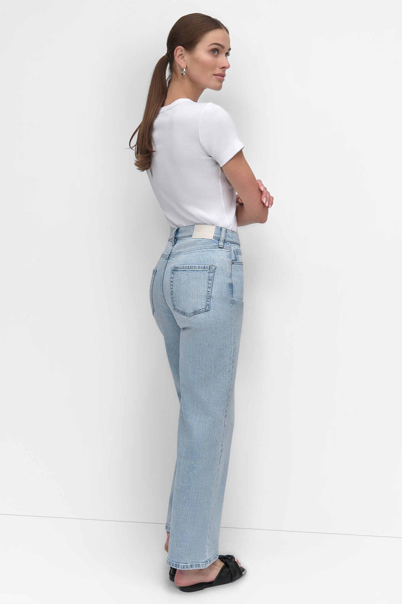 HIGH-RISE TAILORED STRAIGHT LEG JEAN - DOYERS - 7