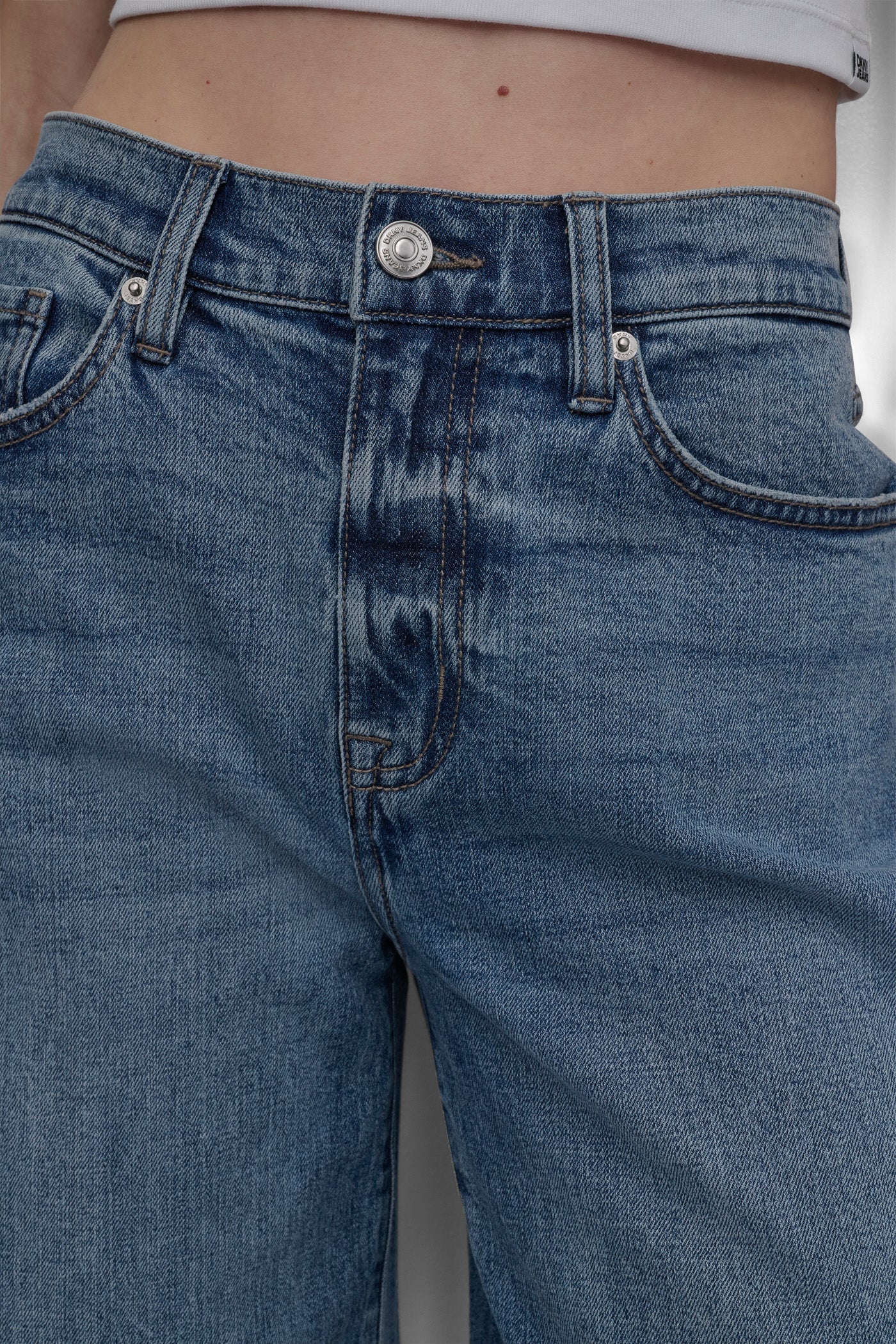 HIGH-RISE TAILORED WIDE LEG JEAN - Westside - 5