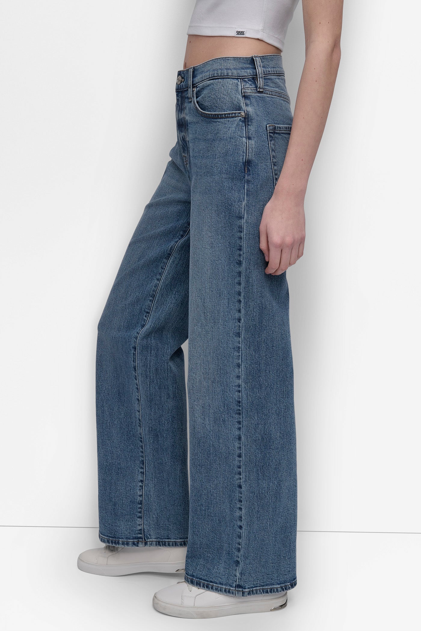 HIGH-RISE TAILORED WIDE LEG JEAN - Westside - 3