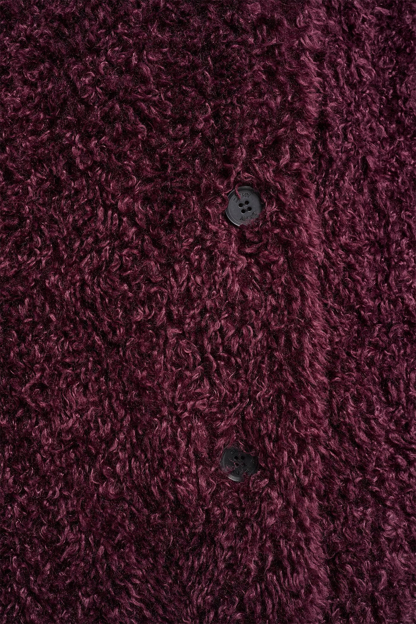 FAUX TEDDY FUR JACKET - BORDEAUX - 7