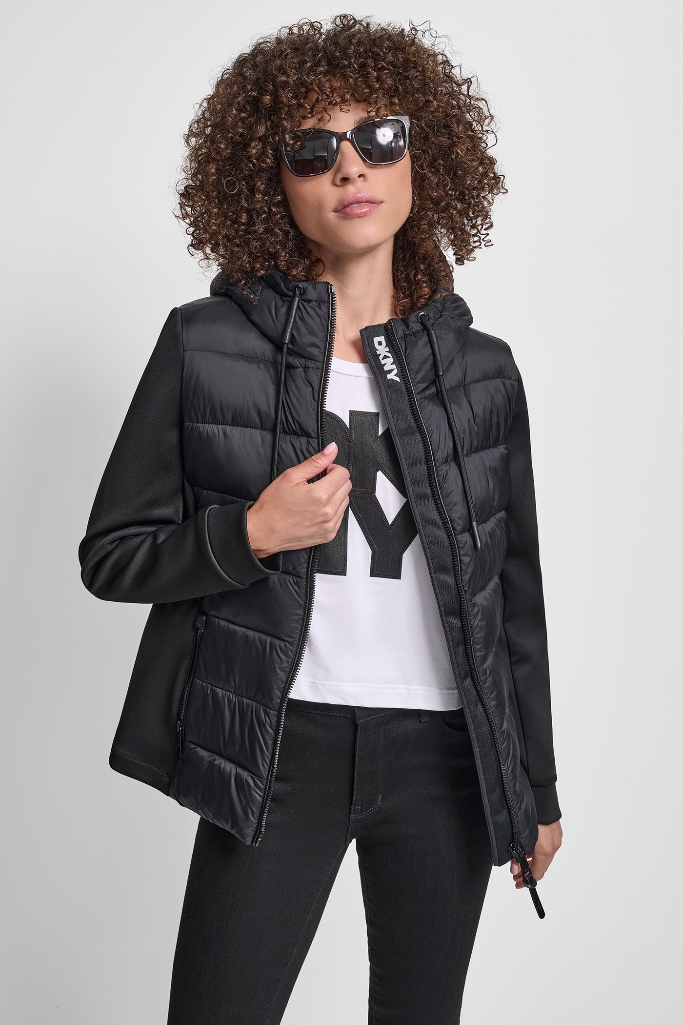 MIX MEDIA JACKET - Black - 5