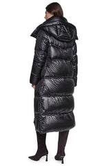 PEARALIZED MAXI PUFFER JACKET - Black - 2