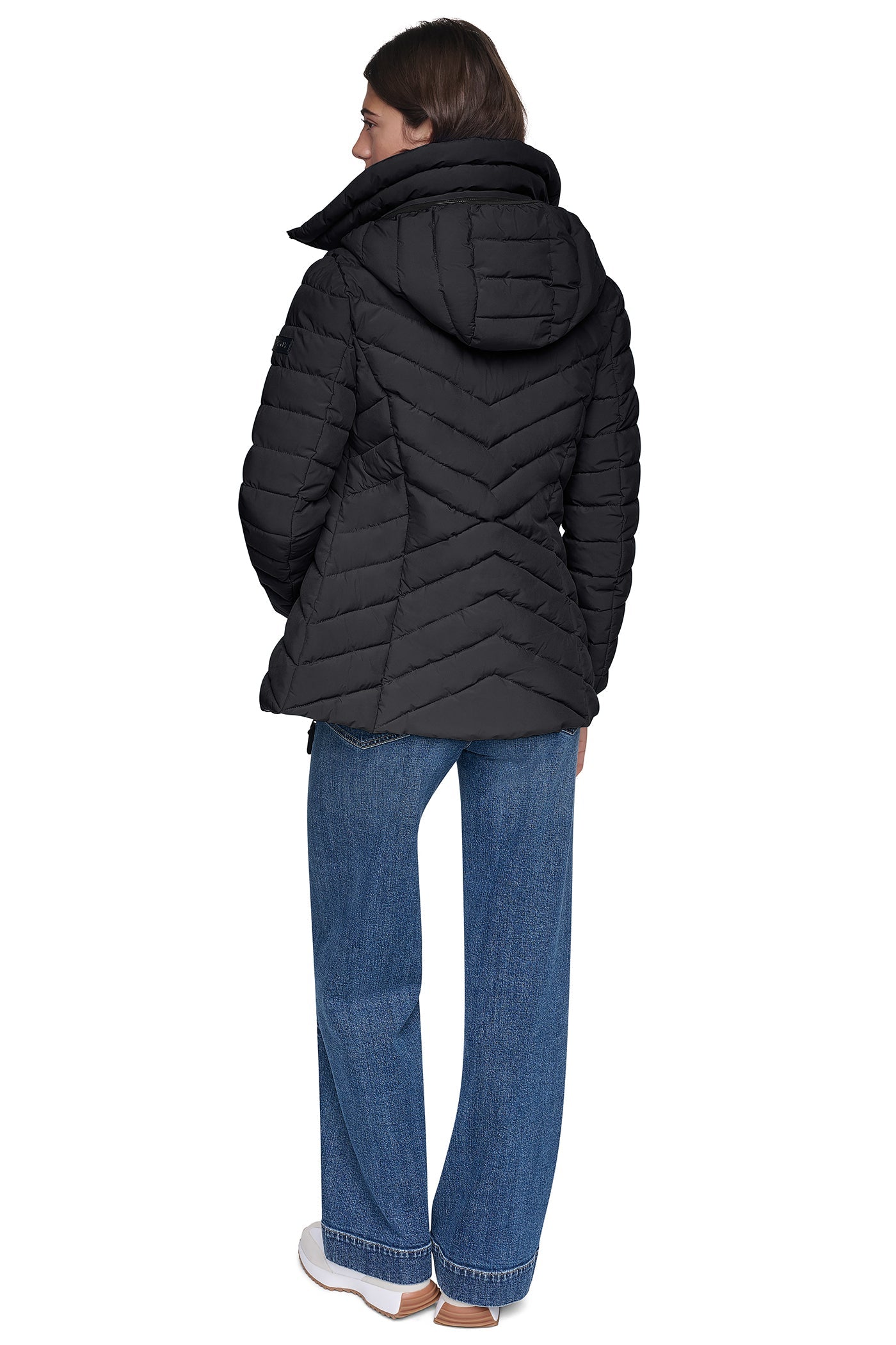 LIGHT WEIGHT PUFFER WITH BIB - Black - 8