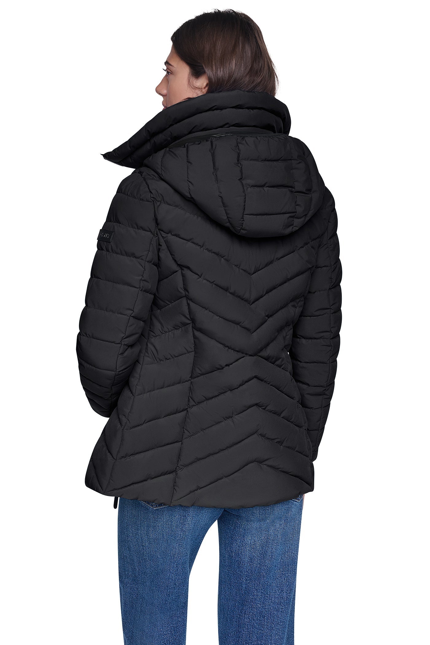 LIGHT WEIGHT PUFFER WITH BIB - Black - 2