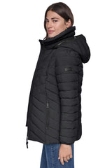 LIGHT WEIGHT PUFFER WITH BIB - Black - 4