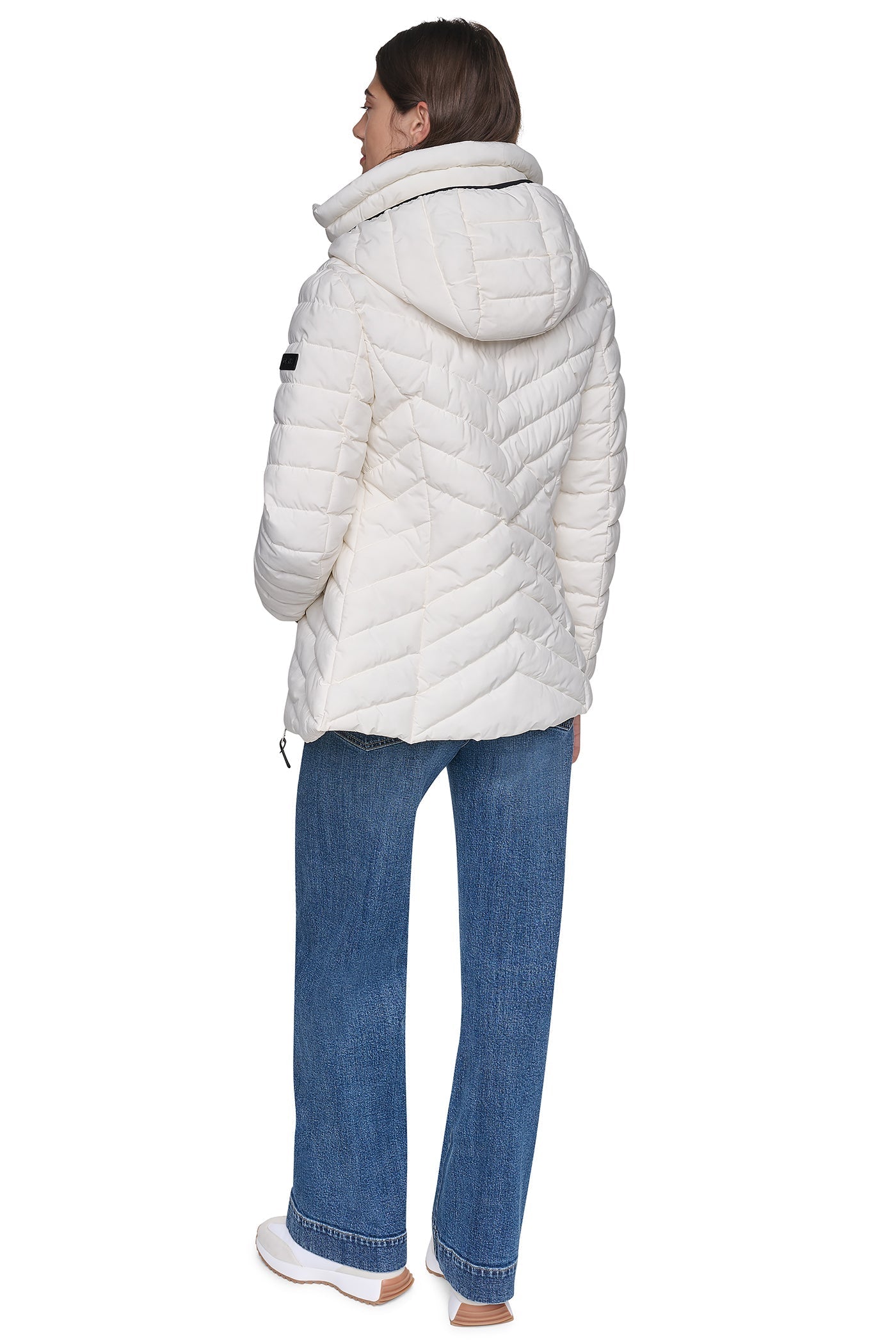 LIGHT WEIGHT PUFFER WITH BIB - Pearl - 6